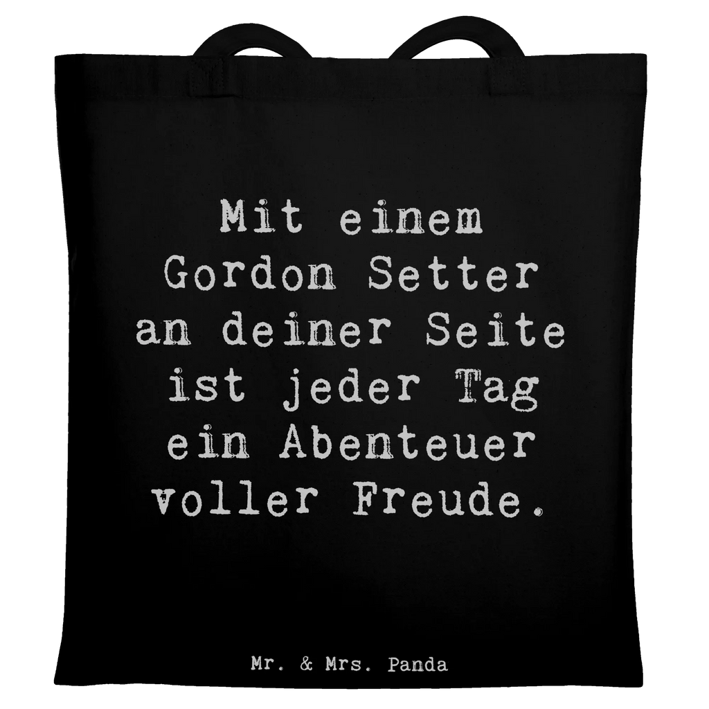 Tragetasche Spruch Gordon Setter Freude Beuteltasche, Beutel, Einkaufstasche, Jutebeutel, Stoffbeutel, Tasche, Shopper, Umhängetasche, Strandtasche, Schultertasche, Stofftasche, Tragetasche, Badetasche, Jutetasche, Einkaufstüte, Laptoptasche, Hund, Hunderasse, Rassehund, Hundebesitzer, Geschenk, Tierfreund, Schenken, Welpe