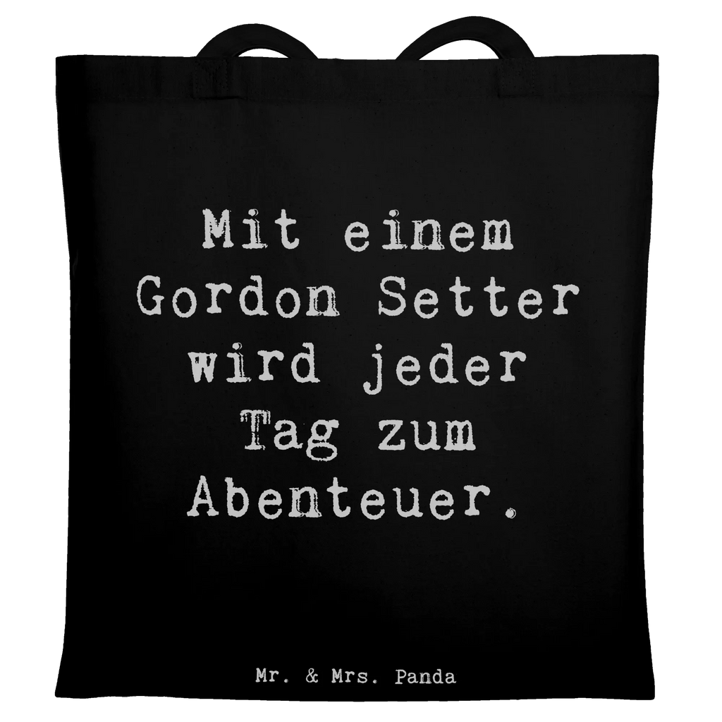 Tragetasche Spruch Gordon Setter Abenteuer Beuteltasche, Beutel, Einkaufstasche, Jutebeutel, Stoffbeutel, Tasche, Shopper, Umhängetasche, Strandtasche, Schultertasche, Stofftasche, Tragetasche, Badetasche, Jutetasche, Einkaufstüte, Laptoptasche, Hund, Hunderasse, Rassehund, Hundebesitzer, Geschenk, Tierfreund, Schenken, Welpe