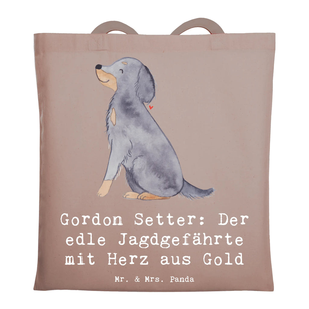 Tragetasche Gordon Setter Jutetasche, Beuteltasche, Schultertasche, Shopper, Umhängetasche, Jutebeutel, Einkaufstüte, Einkaufstasche, Tasche, Strandtasche, Stofftasche, Badetasche, Stoffbeutel, Laptoptasche, Beutel, Tragetasche, Hund, Hunderasse, Rassehund, Hundebesitzer, Geschenk, Tierfreund, Schenken, Welpe