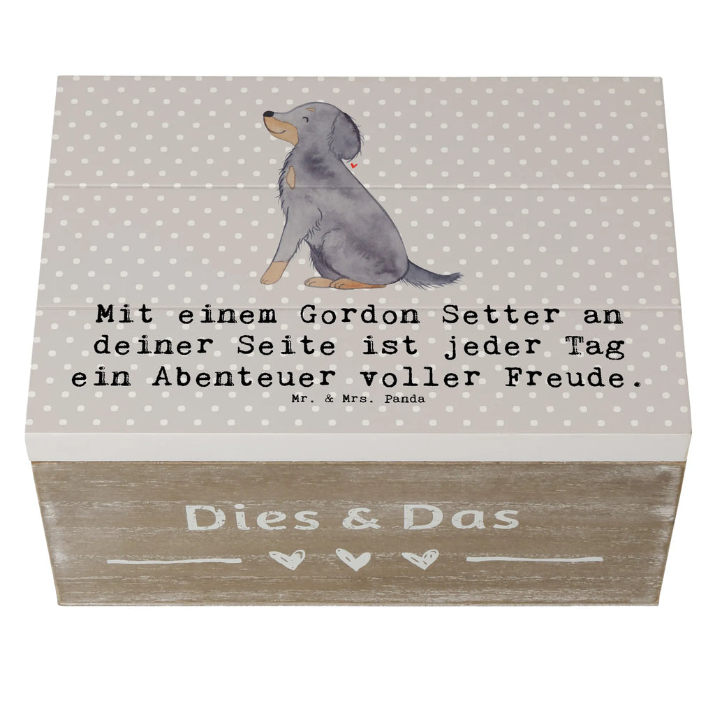 Holzkiste Gordon Setter Freude Dekokiste, Geschenkdose, Geschenkbox, Schatzkiste, Aufbewahrungsbox, XXL, Erinnerungskiste, Schatulle, Erinnerungsbox, Truhe, Kiste, Holzkiste, Hund, Hunderasse, Rassehund, Hundebesitzer, Geschenk, Tierfreund, Schenken, Welpe