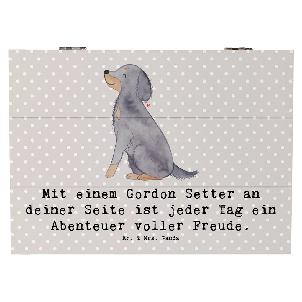 Holzkiste Gordon Setter Freude Dekokiste, Geschenkdose, Geschenkbox, Schatzkiste, Aufbewahrungsbox, XXL, Erinnerungskiste, Schatulle, Erinnerungsbox, Truhe, Kiste, Holzkiste, Hund, Hunderasse, Rassehund, Hundebesitzer, Geschenk, Tierfreund, Schenken, Welpe
