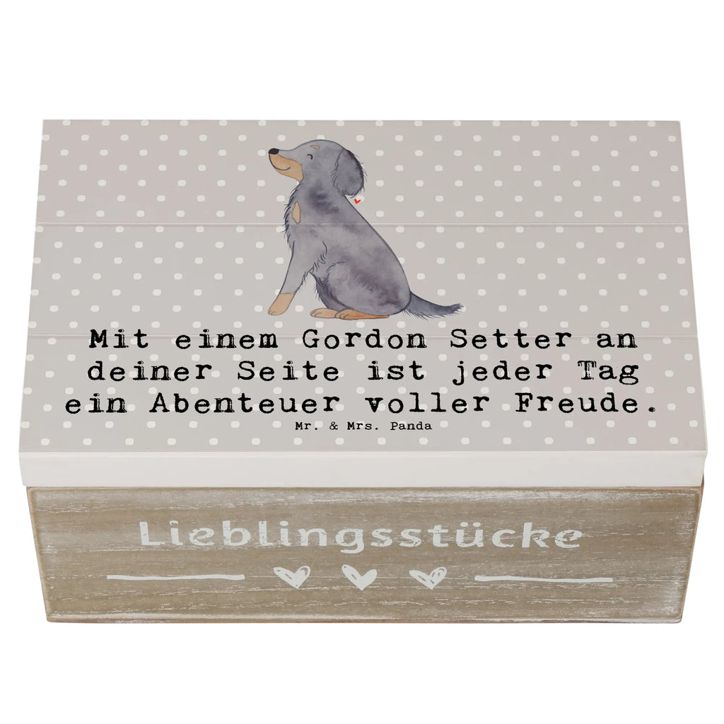Holzkiste Gordon Setter Freude Dekokiste, Geschenkdose, Geschenkbox, Schatzkiste, Aufbewahrungsbox, XXL, Erinnerungskiste, Schatulle, Erinnerungsbox, Truhe, Kiste, Holzkiste, Hund, Hunderasse, Rassehund, Hundebesitzer, Geschenk, Tierfreund, Schenken, Welpe