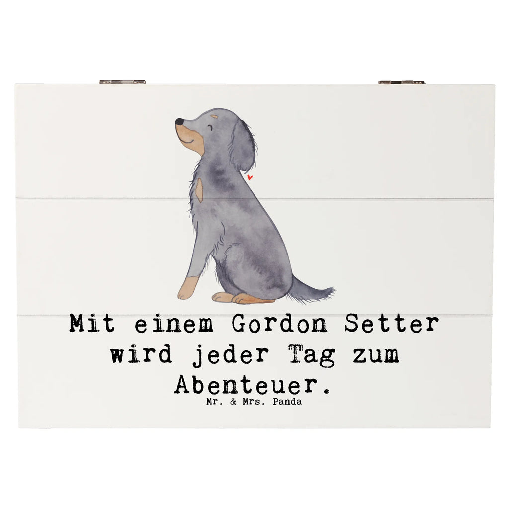 Holzkiste Gordon Setter Abenteuer Geschenkbox, Geschenkdose, Aufbewahrungsbox, Schatzkiste, XXL, Kiste, Truhe, Erinnerungskiste, Dekokiste, Holzkiste, Schatulle, Erinnerungsbox, Hund, Hunderasse, Rassehund, Hundebesitzer, Geschenk, Tierfreund, Schenken, Welpe