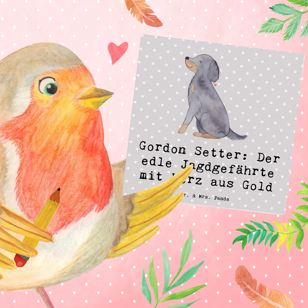Deluxe Card Gordon Setter: Der edle Jagdgefährte mit Herz aus Gold Hochwertige Klappkarte, Klappkarte, Karte, Glückwunschkarte, Einladungskarte, Geburtstagskarte, Hochwertige Grußkarte, Hochzeitskarte, Grußkarte, Hund, Hunderasse, Rassehund, Hundebesitzer, Geschenk, Tierfreund, Schenken, Welpe