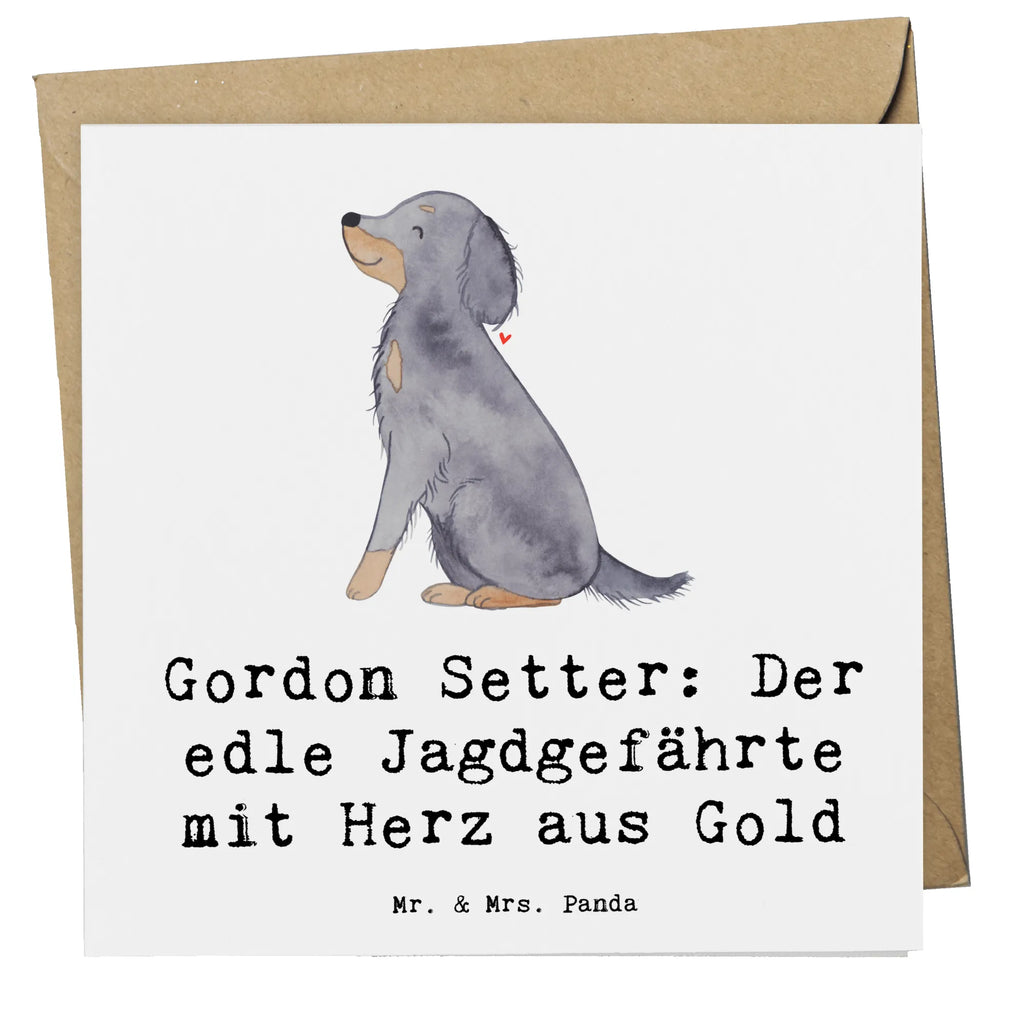 Deluxe Card Gordon Setter: Der edle Jagdgefährte mit Herz aus Gold Hochwertige Klappkarte, Klappkarte, Karte, Glückwunschkarte, Einladungskarte, Geburtstagskarte, Hochwertige Grußkarte, Hochzeitskarte, Grußkarte, Hund, Hunderasse, Rassehund, Hundebesitzer, Geschenk, Tierfreund, Schenken, Welpe