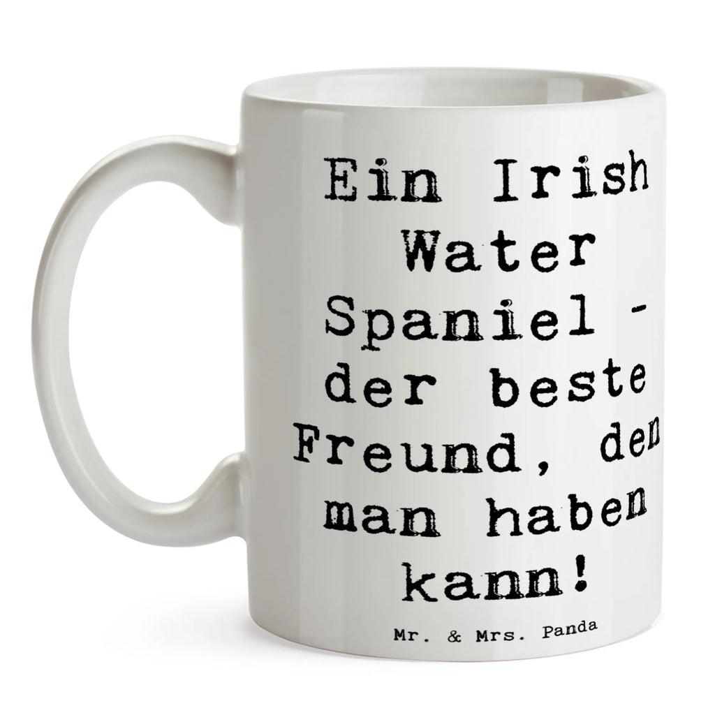 Mug Saying Ein Irish Water Spaniel - der beste Freund, den man haben kann! Kaffeetasse, Tasse mit Motiven, Geschenktasse, Teetasse, Bürotasse, Tasse, Tasse mit Zitaten, Porzellantasse, Keramiktasse, Hund, Hunderasse, Rassehund, Hundebesitzer, Geschenk, Tierfreund, Schenken, Welpe