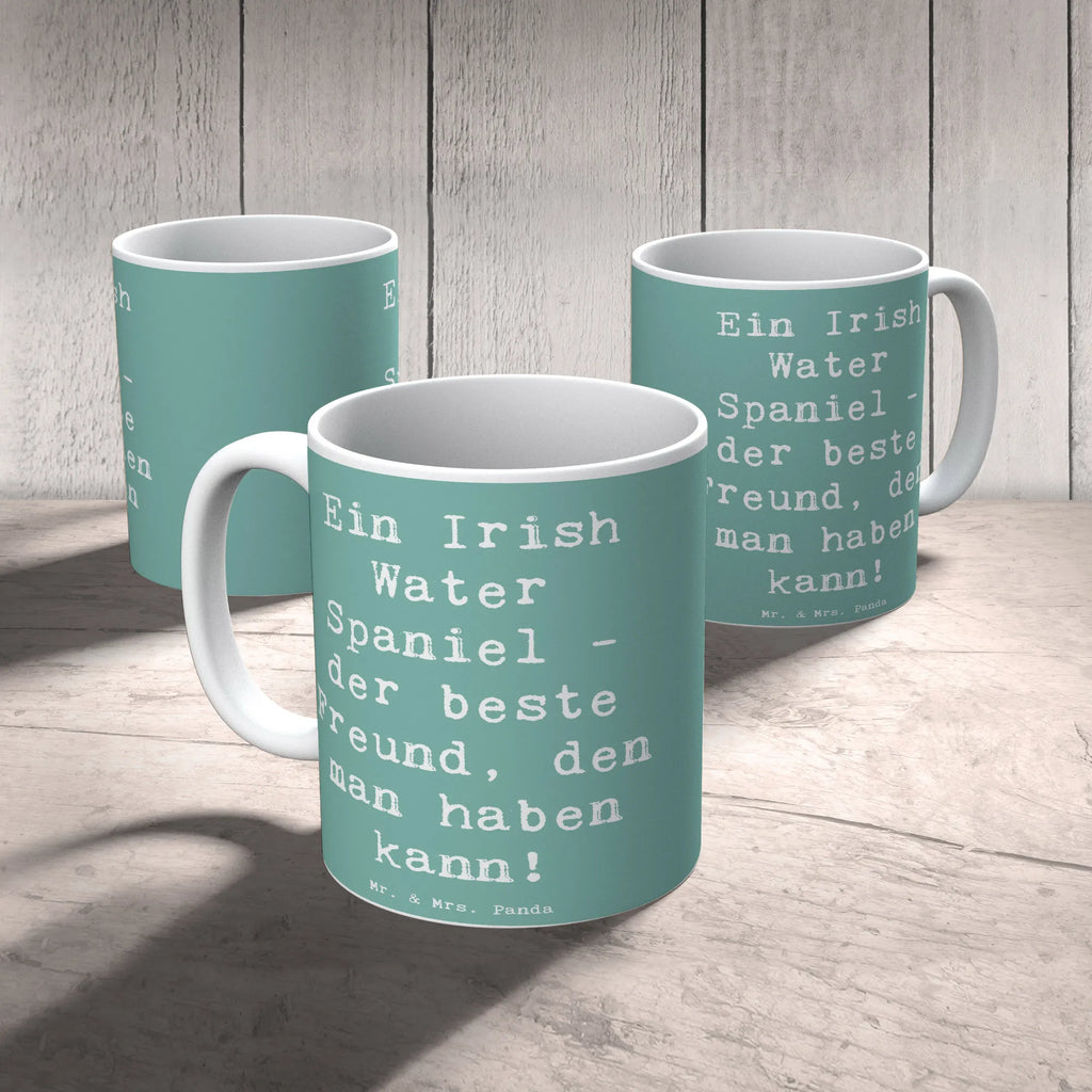 Mug Saying Ein Irish Water Spaniel - der beste Freund, den man haben kann! Kaffeetasse, Tasse mit Motiven, Geschenktasse, Teetasse, Bürotasse, Tasse, Tasse mit Zitaten, Porzellantasse, Keramiktasse, Hund, Hunderasse, Rassehund, Hundebesitzer, Geschenk, Tierfreund, Schenken, Welpe