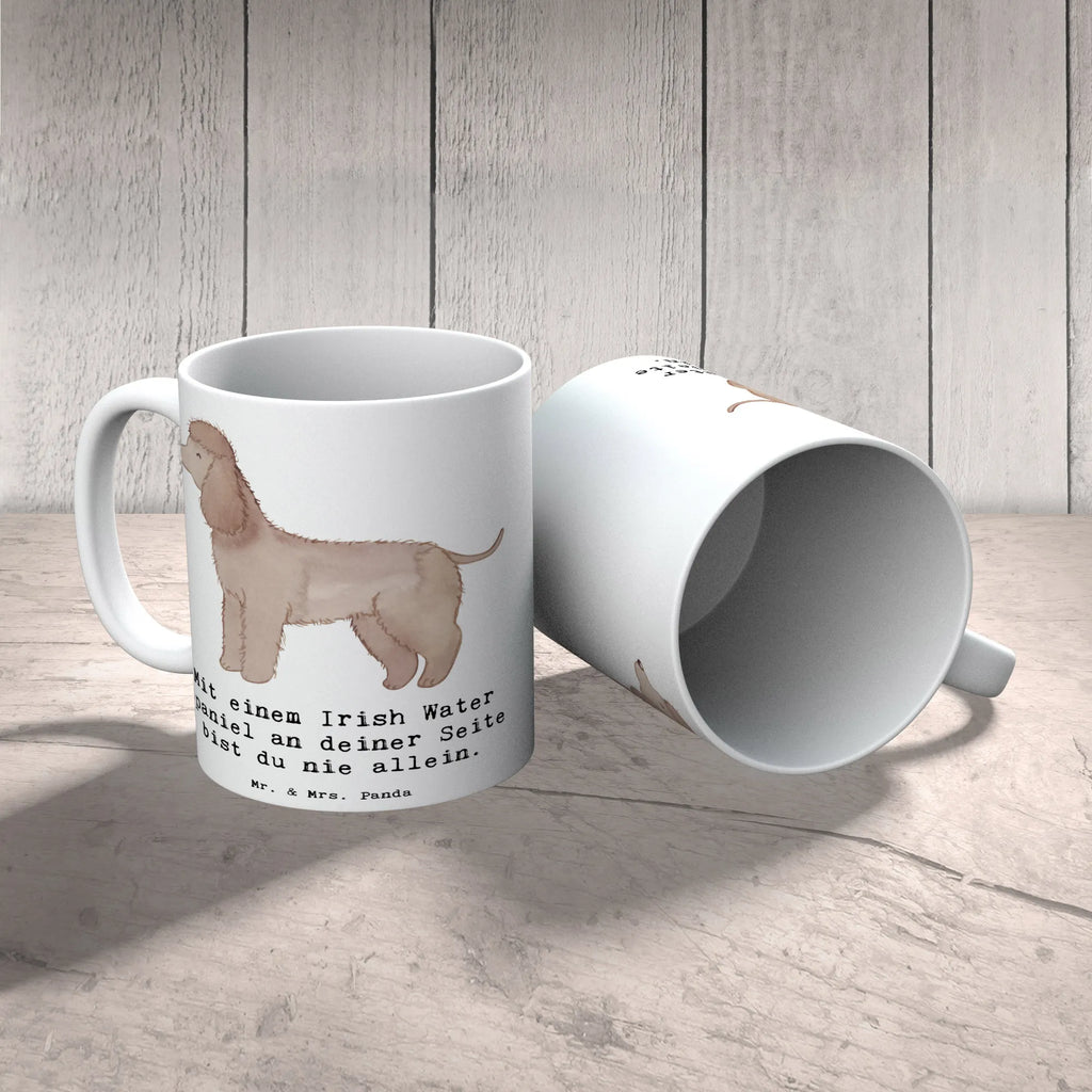 Tasse Irish Water Spaniel Begleiter Keramiktasse, Tasse, Porzellantasse, Geschenktasse, Kaffeetasse, Tasse mit Motiven, Bürotasse, Teetasse, Tasse mit Zitaten, Hund, Hunderasse, Rassehund, Hundebesitzer, Geschenk, Tierfreund, Schenken, Welpe