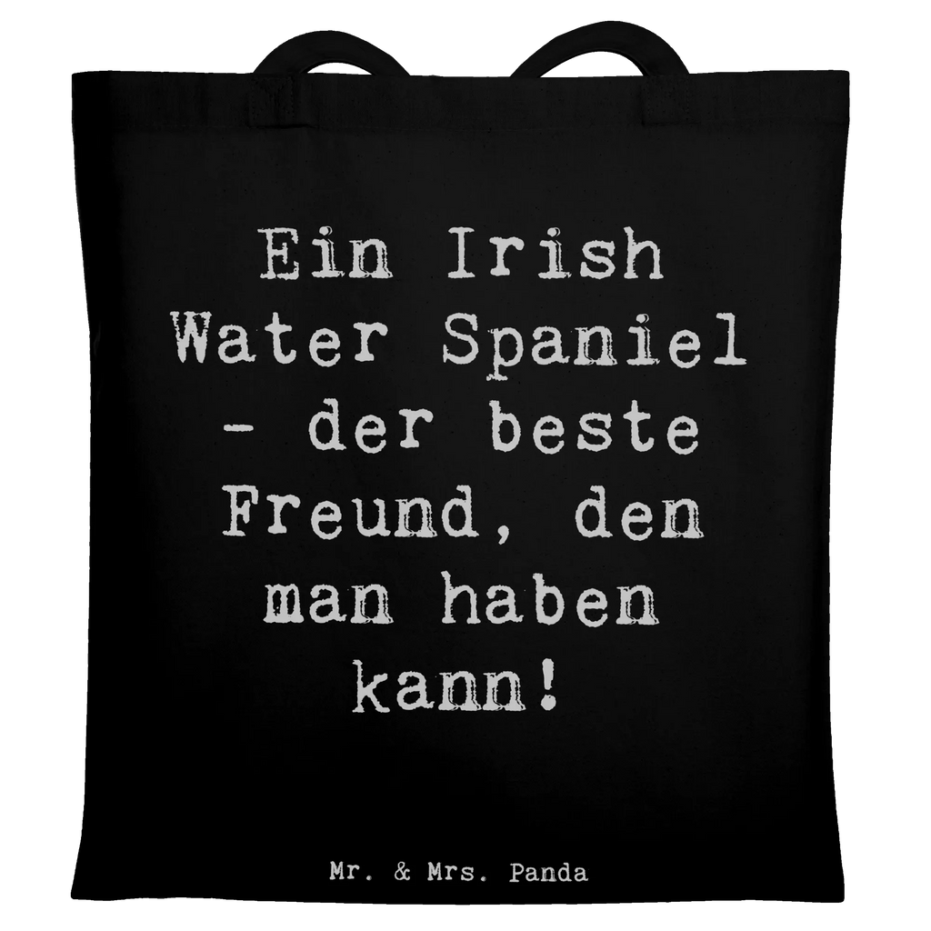 Tote bag Saying Ein Irish Water Spaniel - der beste Freund, den man haben kann! Beuteltasche, Beutel, Einkaufstasche, Jutebeutel, Stoffbeutel, Tasche, Shopper, Umhängetasche, Strandtasche, Schultertasche, Stofftasche, Tragetasche, Badetasche, Jutetasche, Einkaufstüte, Laptoptasche, Hund, Hunderasse, Rassehund, Hundebesitzer, Geschenk, Tierfreund, Schenken, Welpe