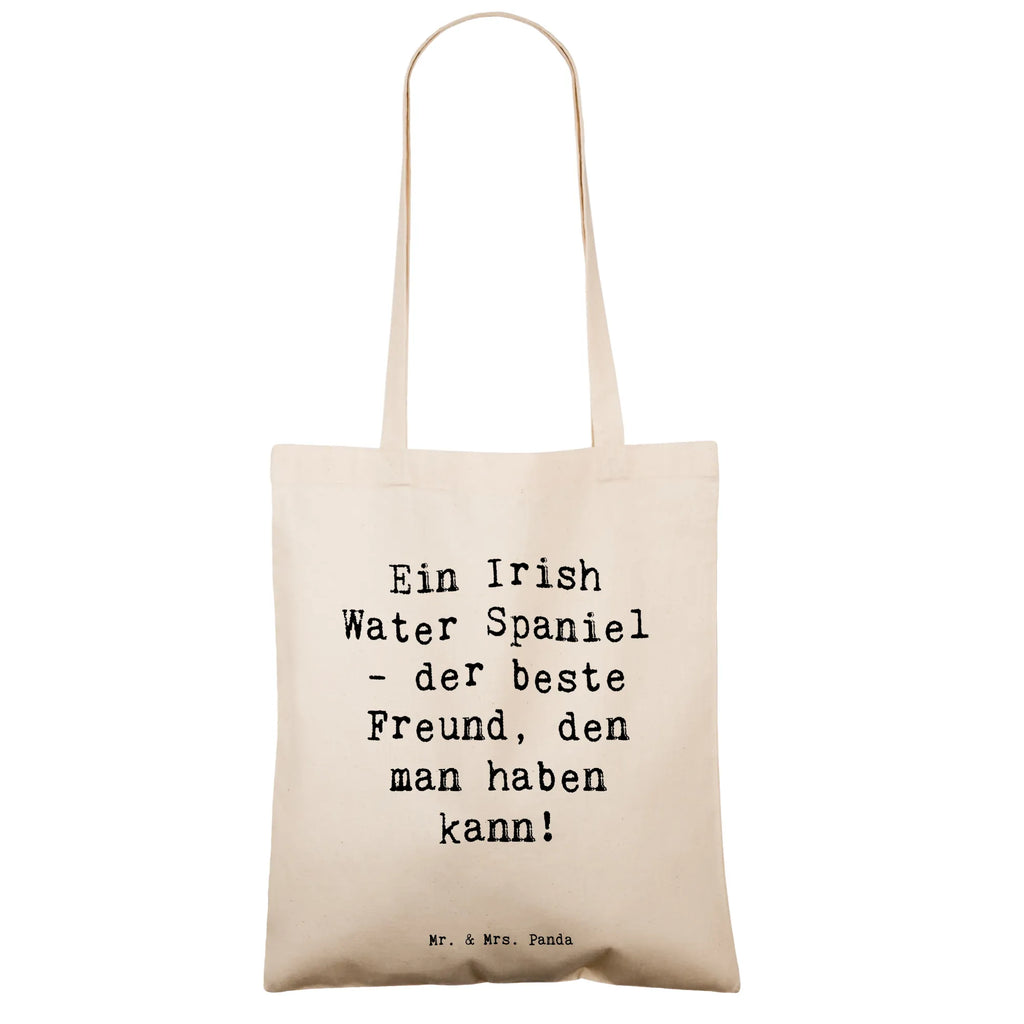 Tote bag Saying Ein Irish Water Spaniel - der beste Freund, den man haben kann! Beuteltasche, Beutel, Einkaufstasche, Jutebeutel, Stoffbeutel, Tasche, Shopper, Umhängetasche, Strandtasche, Schultertasche, Stofftasche, Tragetasche, Badetasche, Jutetasche, Einkaufstüte, Laptoptasche, Hund, Hunderasse, Rassehund, Hundebesitzer, Geschenk, Tierfreund, Schenken, Welpe