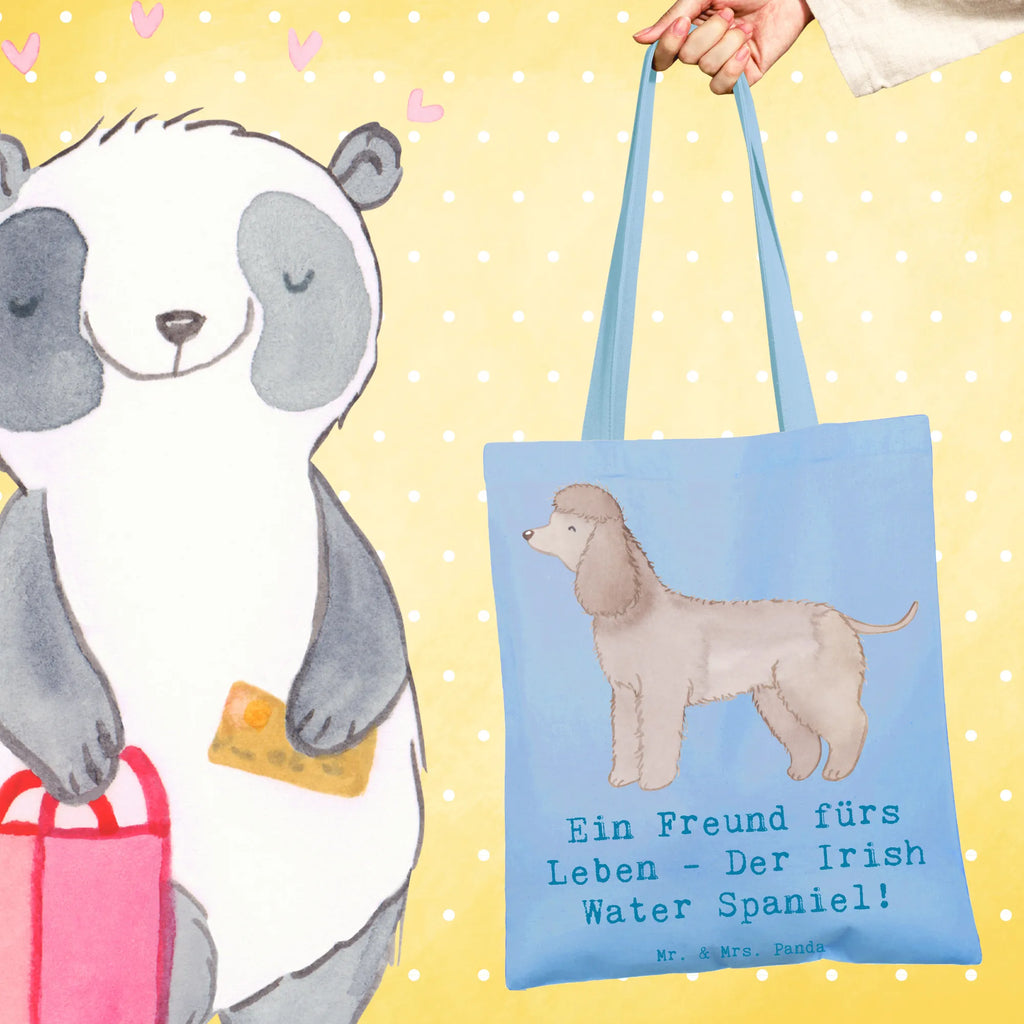 Tote bag Ein Freund fürs Leben - Der Irish Water Spaniel! Beutel, Stofftasche, Jutebeutel, Tragetasche, Shopper, Beuteltasche, Stoffbeutel, Laptoptasche, Strandtasche, Tasche, Einkaufstasche, Umhängetasche, Einkaufstüte, Schultertasche, Jutetasche, Badetasche, Hund, Hunderasse, Rassehund, Hundebesitzer, Geschenk, Tierfreund, Schenken, Welpe