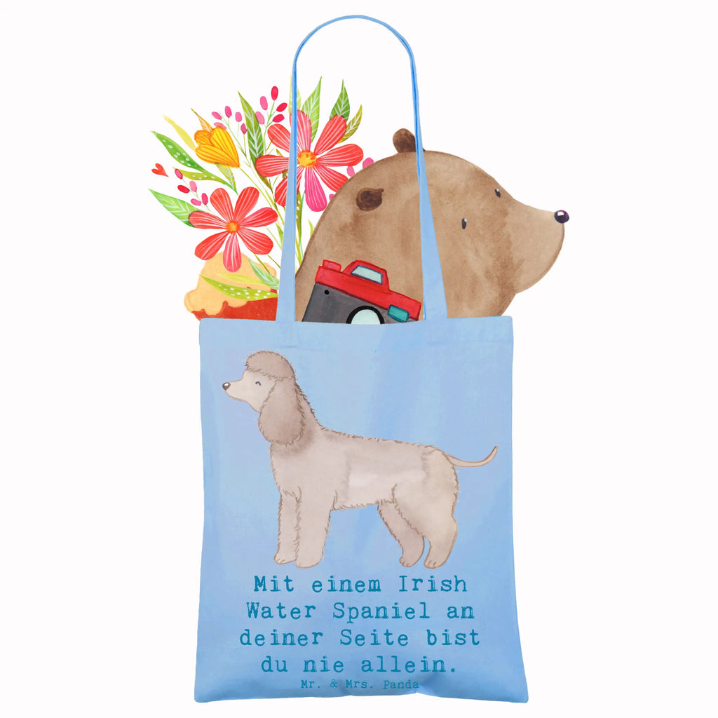 Tragetasche Irish Water Spaniel Begleiter Schultertasche, Tasche, Laptoptasche, Beutel, Tragetasche, Jutebeutel, Badetasche, Einkaufstüte, Strandtasche, Stoffbeutel, Stofftasche, Shopper, Einkaufstasche, Beuteltasche, Umhängetasche, Jutetasche, Hund, Hunderasse, Rassehund, Hundebesitzer, Geschenk, Tierfreund, Schenken, Welpe