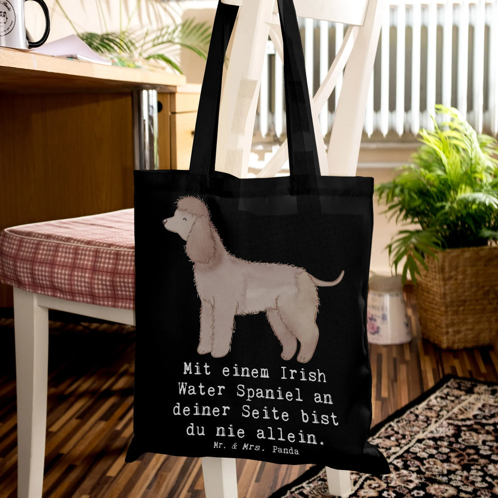 Tragetasche Irish Water Spaniel Begleiter Schultertasche, Tasche, Laptoptasche, Beutel, Tragetasche, Jutebeutel, Badetasche, Einkaufstüte, Strandtasche, Stoffbeutel, Stofftasche, Shopper, Einkaufstasche, Beuteltasche, Umhängetasche, Jutetasche, Hund, Hunderasse, Rassehund, Hundebesitzer, Geschenk, Tierfreund, Schenken, Welpe