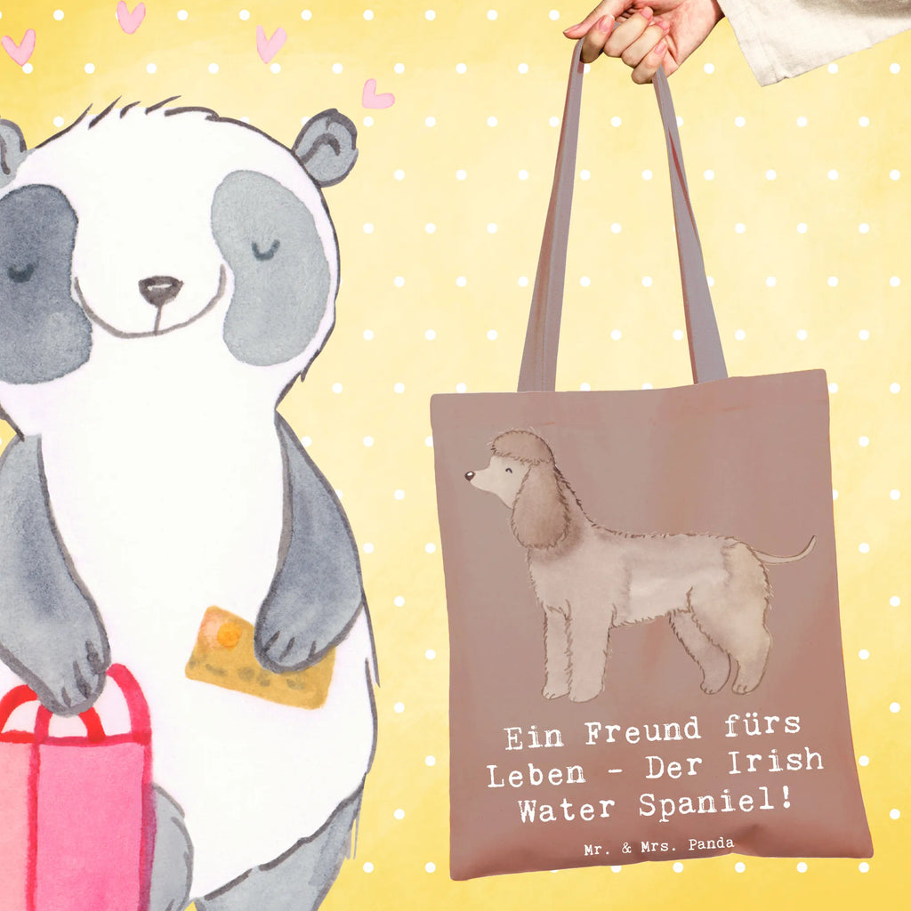 Tote bag Ein Freund fürs Leben - Der Irish Water Spaniel! Beutel, Stofftasche, Jutebeutel, Tragetasche, Shopper, Beuteltasche, Stoffbeutel, Laptoptasche, Strandtasche, Tasche, Einkaufstasche, Umhängetasche, Einkaufstüte, Schultertasche, Jutetasche, Badetasche, Hund, Hunderasse, Rassehund, Hundebesitzer, Geschenk, Tierfreund, Schenken, Welpe