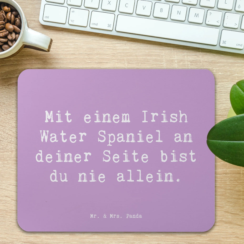 Mauspad Spruch Irish Water Spaniel Begleiter PC Zubehör, Mauspad, Einzigartiges Mauspad, Designer Mauspad, Arbeitszimmer, Büroausstattung, Mausunterlage, Mauspad Büro, Computer zubehör, Mousepad, Hund, Hunderasse, Rassehund, Hundebesitzer, Geschenk, Tierfreund, Schenken, Welpe