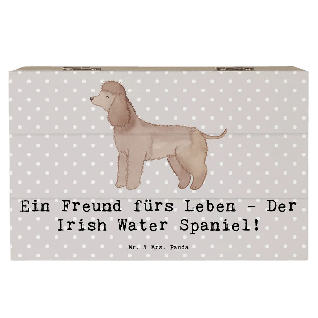 Holzkiste Irish Water Spaniel Freund Truhe, XXL, Kiste, Aufbewahrungsbox, Geschenkbox, Geschenkdose, Holzkiste, Schatzkiste, Dekokiste, Schatulle, Erinnerungskiste, Erinnerungsbox, Hund, Hunderasse, Rassehund, Hundebesitzer, Geschenk, Tierfreund, Schenken, Welpe