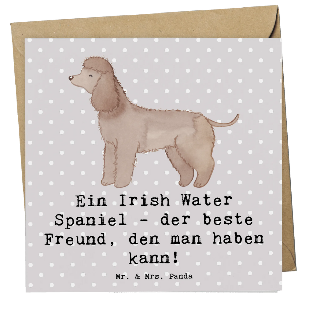 Deluxe Card Ein Irish Water Spaniel - der beste Freund, den man haben kann! Hochzeitskarte, Hochwertige Klappkarte, Glückwunschkarte, Hochwertige Grußkarte, Karte, Klappkarte, Einladungskarte, Grußkarte, Geburtstagskarte, Hund, Hunderasse, Rassehund, Hundebesitzer, Geschenk, Tierfreund, Schenken, Welpe