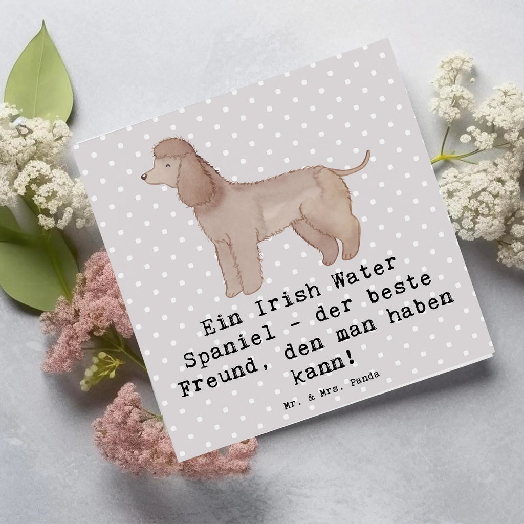 Deluxe Card Ein Irish Water Spaniel - der beste Freund, den man haben kann! Hochzeitskarte, Hochwertige Klappkarte, Glückwunschkarte, Hochwertige Grußkarte, Karte, Klappkarte, Einladungskarte, Grußkarte, Geburtstagskarte, Hund, Hunderasse, Rassehund, Hundebesitzer, Geschenk, Tierfreund, Schenken, Welpe