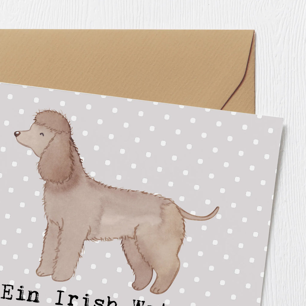 Deluxe Card Ein Irish Water Spaniel - der beste Freund, den man haben kann! Hochzeitskarte, Hochwertige Klappkarte, Glückwunschkarte, Hochwertige Grußkarte, Karte, Klappkarte, Einladungskarte, Grußkarte, Geburtstagskarte, Hund, Hunderasse, Rassehund, Hundebesitzer, Geschenk, Tierfreund, Schenken, Welpe
