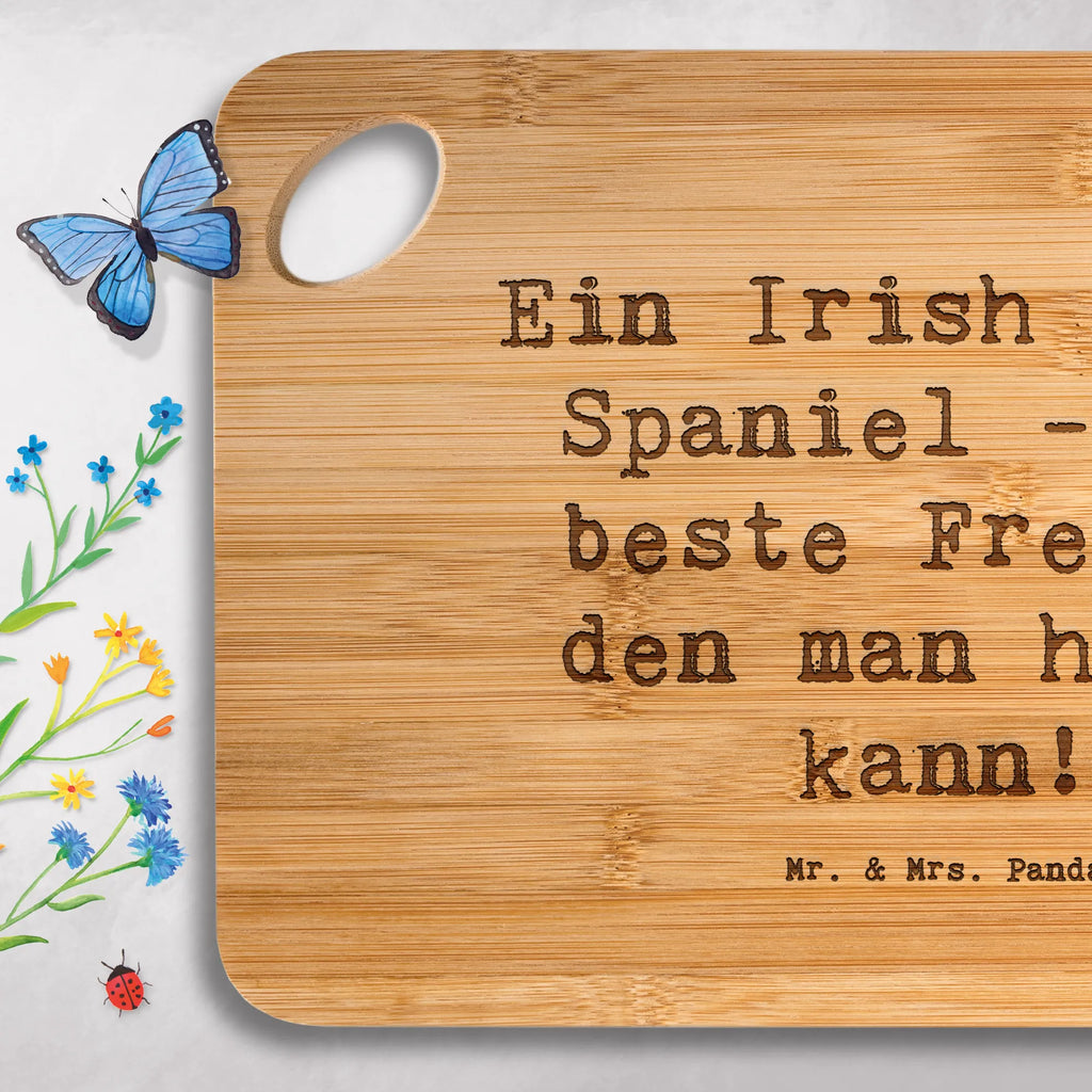 Brett Spruch Irish Water Spaniel Freund Brett, Holzbrettchen, Frühstücksbrett, Servierbrett, Schneidebrett, Holzbrett, Hackbrett, Küchenbrett, Hund, Hunderasse, Rassehund, Hundebesitzer, Geschenk, Tierfreund, Schenken, Welpe