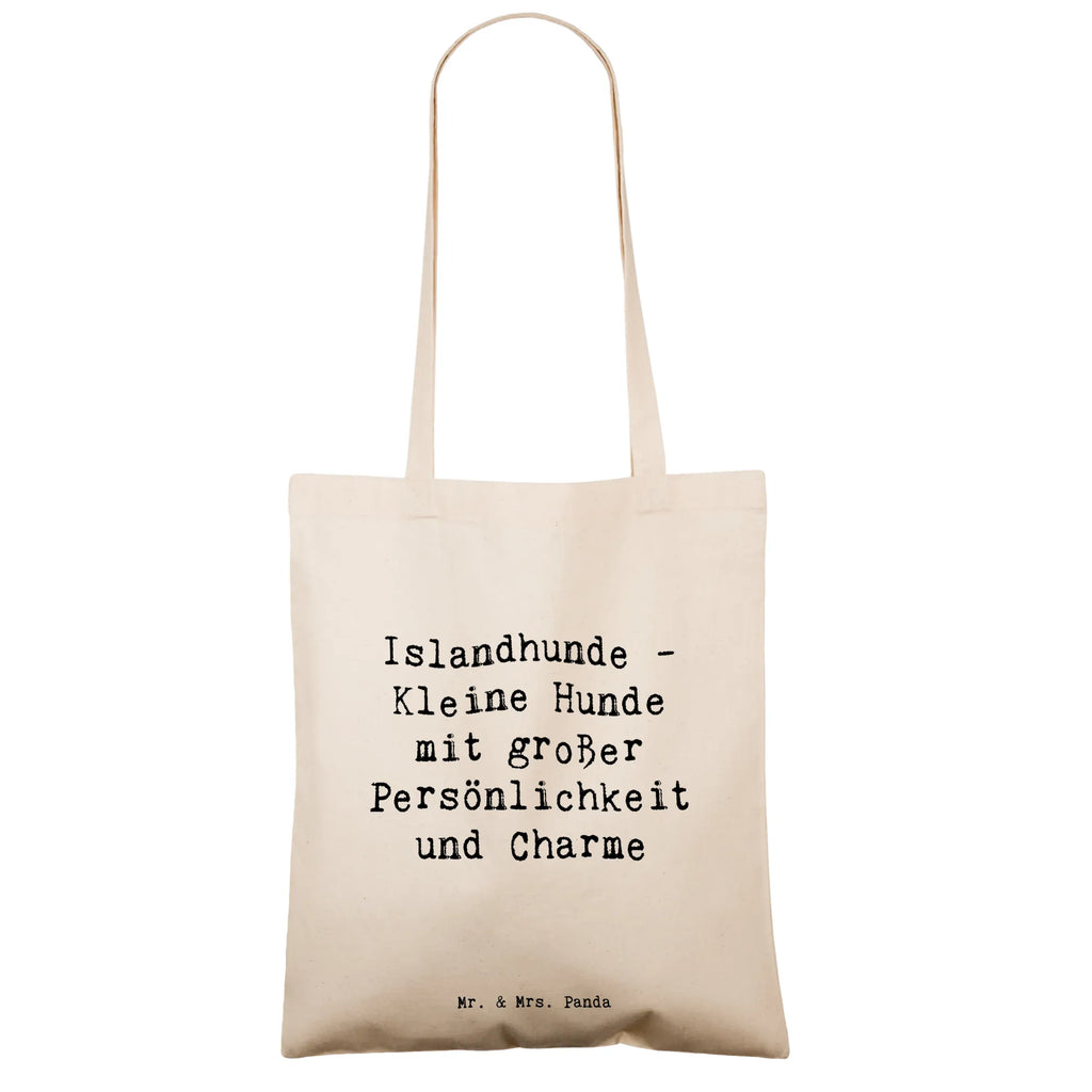 Tote bag Saying Islandhunde - Kleine Hunde mit großer Persönlichkeit und Charme Beutel, Einkaufstasche, Schultertasche, Tragetasche, Jutebeutel, Beuteltasche, Laptoptasche, Strandtasche, Einkaufstüte, Jutetasche, Umhängetasche, Tasche, Badetasche, Stofftasche, Shopper, Stoffbeutel, Hund, Hunderasse, Rassehund, Hundebesitzer, Geschenk, Tierfreund, Schenken, Welpe