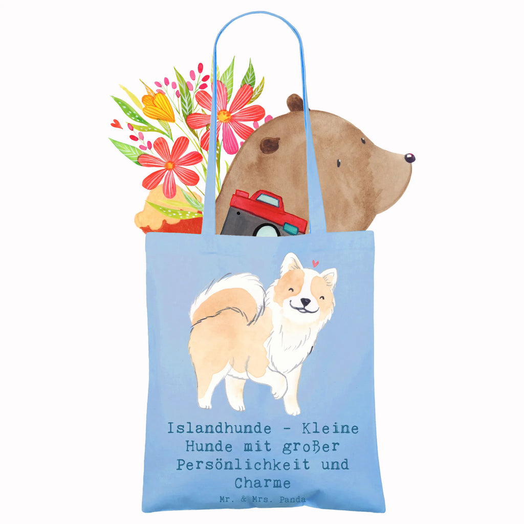 Tote bag Islandhunde - Kleine Hunde mit großer Persönlichkeit und Charme Stofftasche, Shopper, Strandtasche, Einkaufstüte, Tragetasche, Laptoptasche, Tasche, Beutel, Einkaufstasche, Beuteltasche, Jutebeutel, Schultertasche, Umhängetasche, Badetasche, Stoffbeutel, Jutetasche, Hund, Hunderasse, Rassehund, Hundebesitzer, Geschenk, Tierfreund, Schenken, Welpe