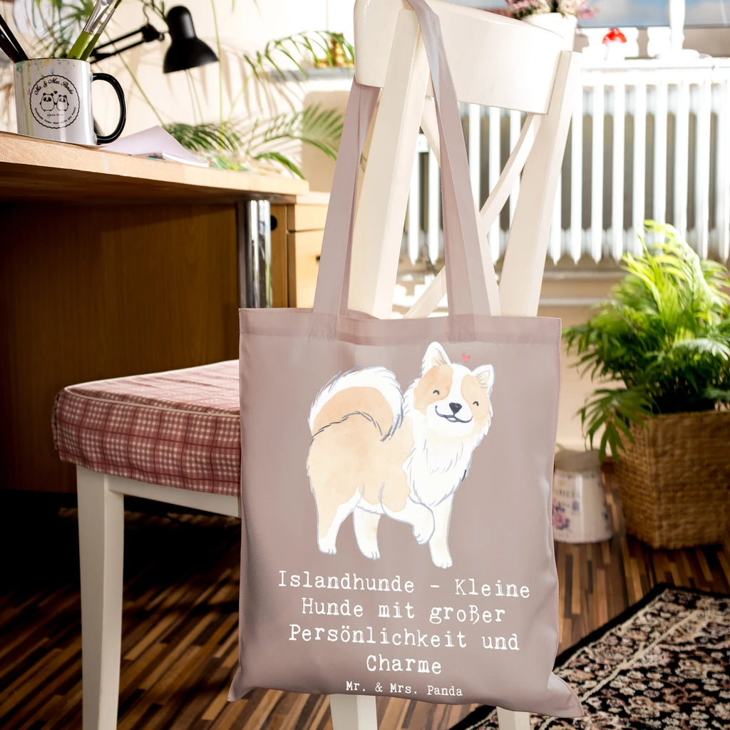 Tote bag Islandhunde - Kleine Hunde mit großer Persönlichkeit und Charme Stofftasche, Shopper, Strandtasche, Einkaufstüte, Tragetasche, Laptoptasche, Tasche, Beutel, Einkaufstasche, Beuteltasche, Jutebeutel, Schultertasche, Umhängetasche, Badetasche, Stoffbeutel, Jutetasche, Hund, Hunderasse, Rassehund, Hundebesitzer, Geschenk, Tierfreund, Schenken, Welpe