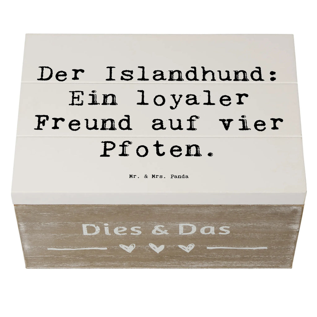 Holzkiste Spruch Treuer Islandhund Truhe, Schatzkiste, Schatulle, Geschenkbox, Erinnerungskiste, XXL, Geschenkdose, Erinnerungsbox, Kiste, Dekokiste, Holzkiste, Aufbewahrungsbox, Hund, Hunderasse, Rassehund, Hundebesitzer, Geschenk, Tierfreund, Schenken, Welpe
