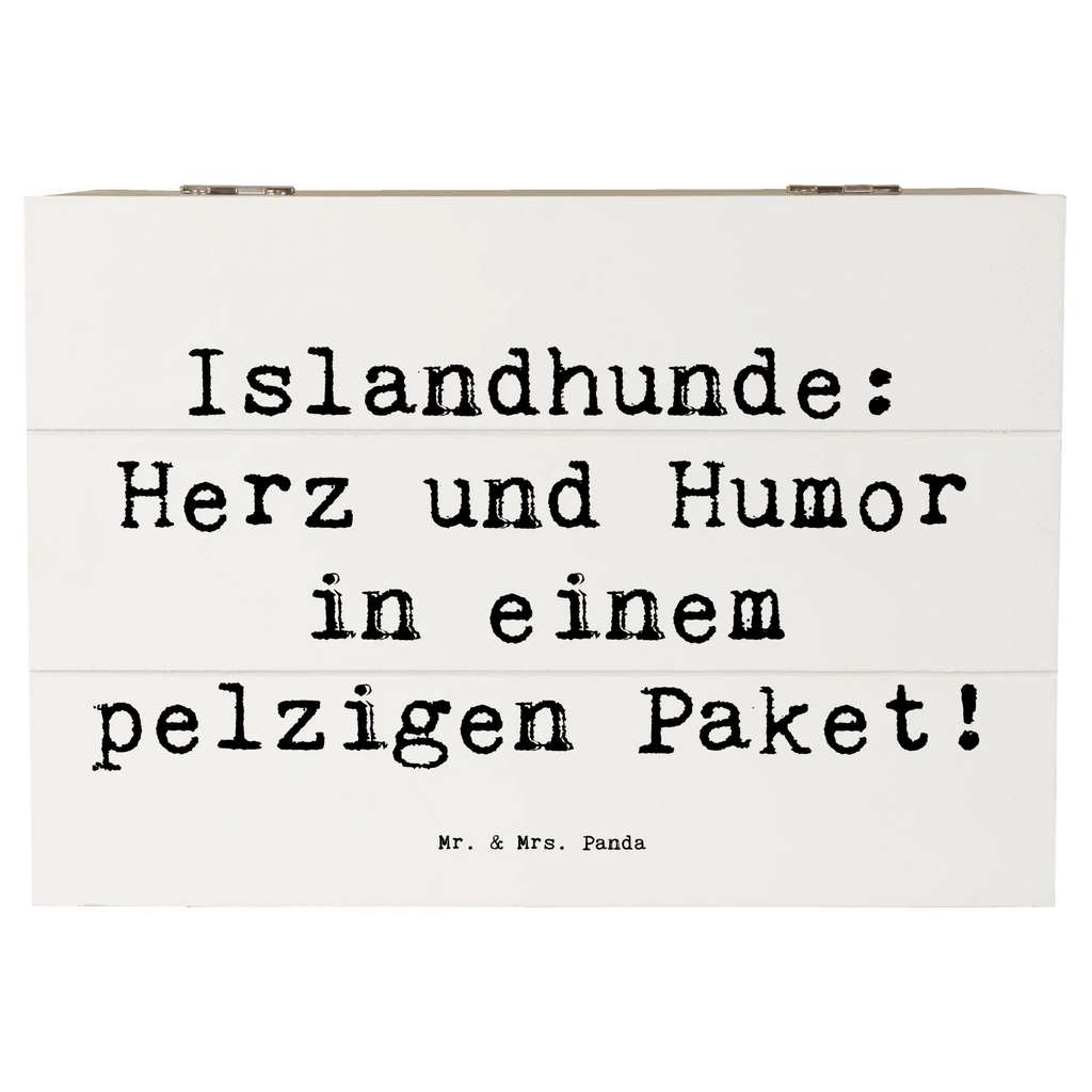 Holzkiste Spruch Islandhund Freude Kiste, Dekokiste, Aufbewahrungsbox, Erinnerungsbox, Schatulle, Erinnerungskiste, Holzkiste, Schatzkiste, Geschenkbox, XXL, Geschenkdose, Truhe, Hund, Hunderasse, Rassehund, Hundebesitzer, Geschenk, Tierfreund, Schenken, Welpe