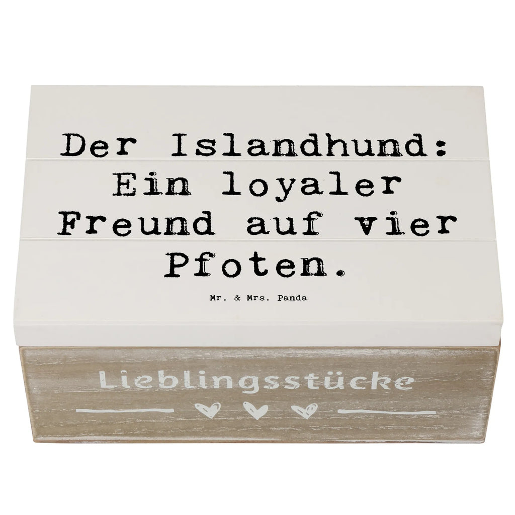 Holzkiste Spruch Treuer Islandhund Truhe, Schatzkiste, Schatulle, Geschenkbox, Erinnerungskiste, XXL, Geschenkdose, Erinnerungsbox, Kiste, Dekokiste, Holzkiste, Aufbewahrungsbox, Hund, Hunderasse, Rassehund, Hundebesitzer, Geschenk, Tierfreund, Schenken, Welpe