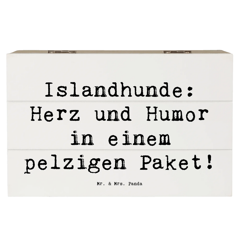Holzkiste Spruch Islandhund Freude Kiste, Dekokiste, Aufbewahrungsbox, Erinnerungsbox, Schatulle, Erinnerungskiste, Holzkiste, Schatzkiste, Geschenkbox, XXL, Geschenkdose, Truhe, Hund, Hunderasse, Rassehund, Hundebesitzer, Geschenk, Tierfreund, Schenken, Welpe