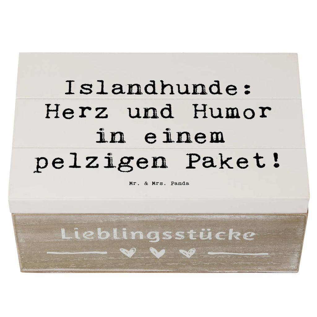 Holzkiste Spruch Islandhund Freude Kiste, Dekokiste, Aufbewahrungsbox, Erinnerungsbox, Schatulle, Erinnerungskiste, Holzkiste, Schatzkiste, Geschenkbox, XXL, Geschenkdose, Truhe, Hund, Hunderasse, Rassehund, Hundebesitzer, Geschenk, Tierfreund, Schenken, Welpe