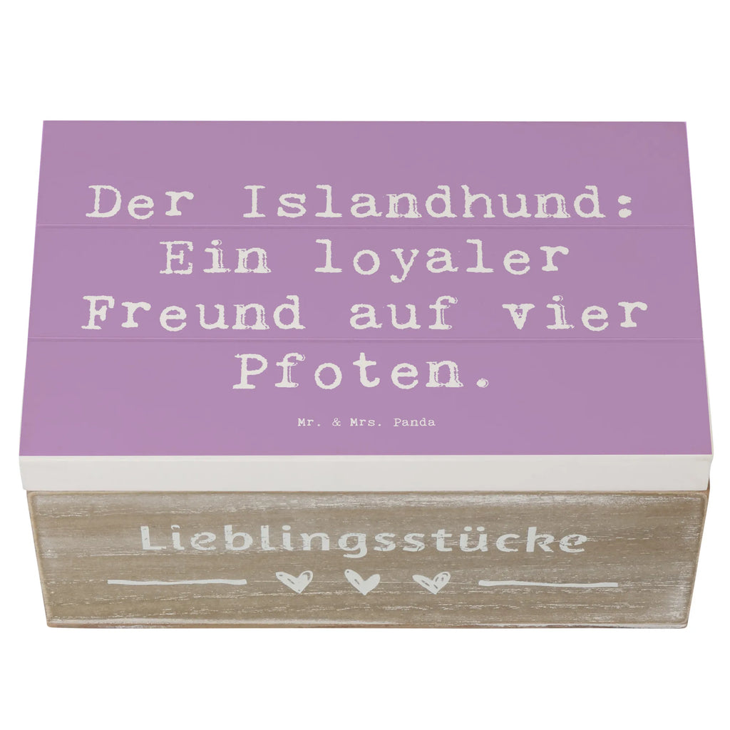 Holzkiste Spruch Treuer Islandhund Truhe, Schatzkiste, Schatulle, Geschenkbox, Erinnerungskiste, XXL, Geschenkdose, Erinnerungsbox, Kiste, Dekokiste, Holzkiste, Aufbewahrungsbox, Hund, Hunderasse, Rassehund, Hundebesitzer, Geschenk, Tierfreund, Schenken, Welpe