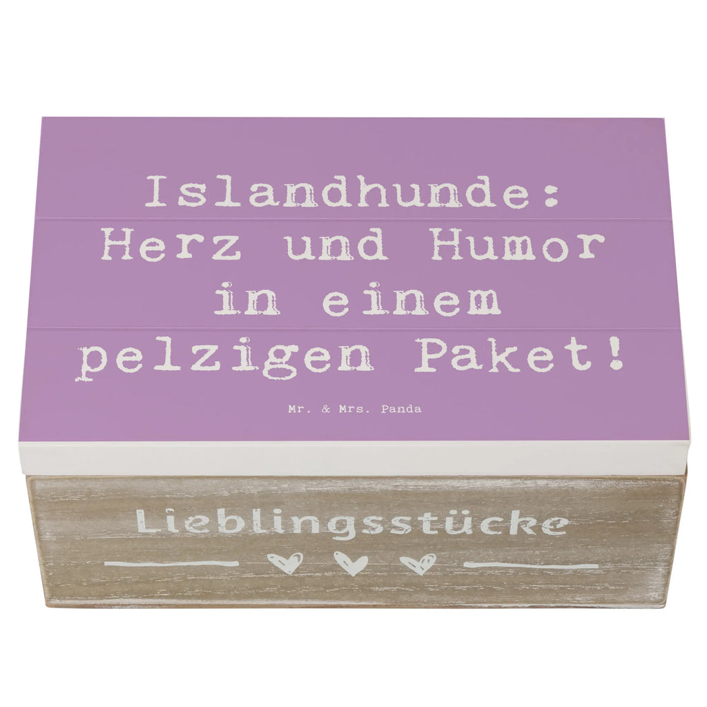 Holzkiste Spruch Islandhund Freude Kiste, Dekokiste, Aufbewahrungsbox, Erinnerungsbox, Schatulle, Erinnerungskiste, Holzkiste, Schatzkiste, Geschenkbox, XXL, Geschenkdose, Truhe, Hund, Hunderasse, Rassehund, Hundebesitzer, Geschenk, Tierfreund, Schenken, Welpe