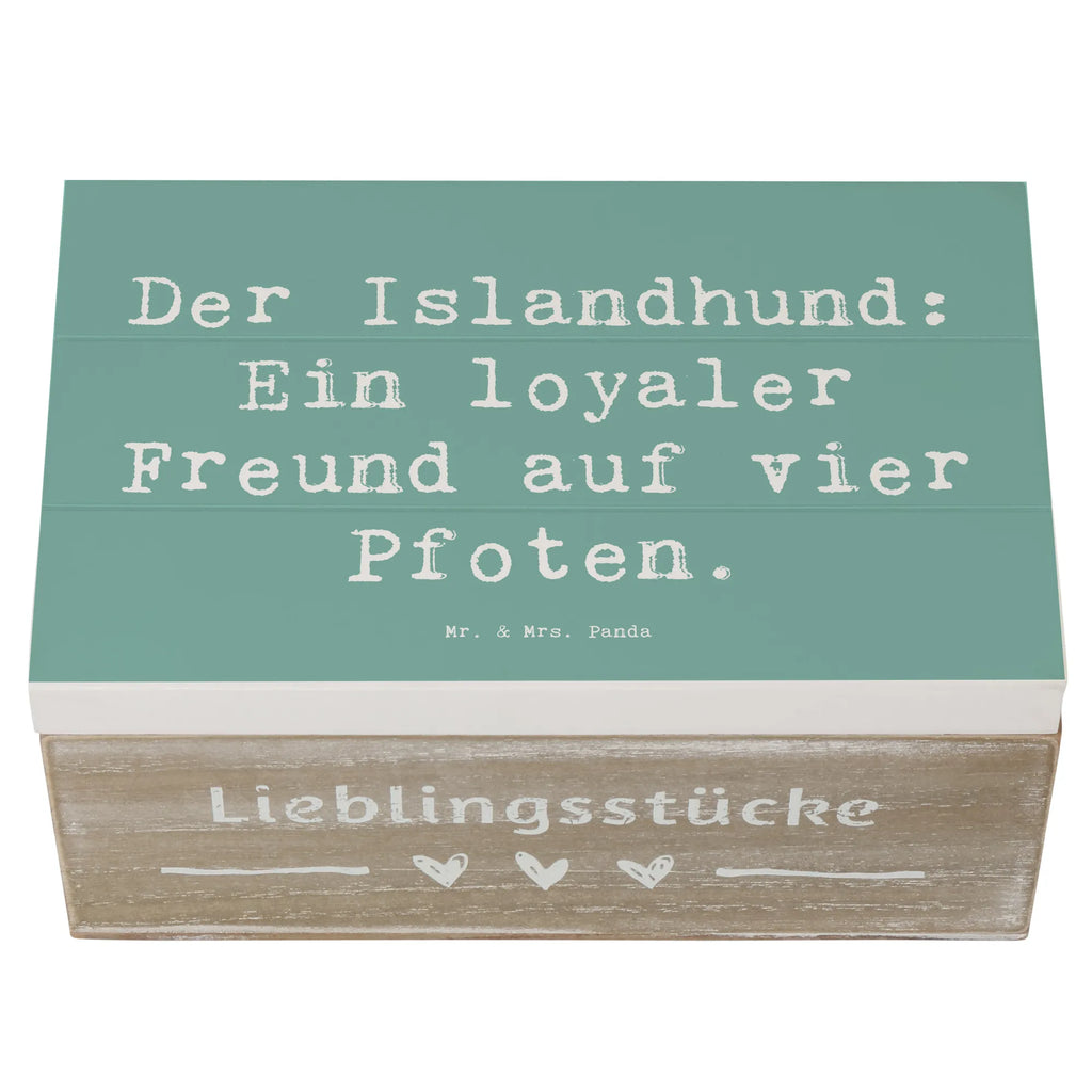 Holzkiste Spruch Treuer Islandhund Truhe, Schatzkiste, Schatulle, Geschenkbox, Erinnerungskiste, XXL, Geschenkdose, Erinnerungsbox, Kiste, Dekokiste, Holzkiste, Aufbewahrungsbox, Hund, Hunderasse, Rassehund, Hundebesitzer, Geschenk, Tierfreund, Schenken, Welpe
