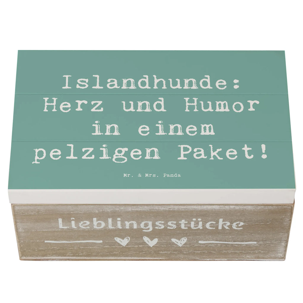 Holzkiste Spruch Islandhund Freude Kiste, Dekokiste, Aufbewahrungsbox, Erinnerungsbox, Schatulle, Erinnerungskiste, Holzkiste, Schatzkiste, Geschenkbox, XXL, Geschenkdose, Truhe, Hund, Hunderasse, Rassehund, Hundebesitzer, Geschenk, Tierfreund, Schenken, Welpe