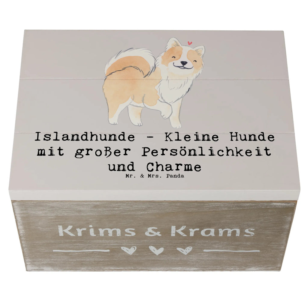 Wooden chest Islandhunde - Kleine Hunde mit großer Persönlichkeit und Charme Kiste, XXL, Schatzkiste, Dekokiste, Aufbewahrungsbox, Truhe, Geschenkbox, Schatulle, Erinnerungsbox, Geschenkdose, Holzkiste, Erinnerungskiste, Hund, Hunderasse, Rassehund, Hundebesitzer, Geschenk, Tierfreund, Schenken, Welpe