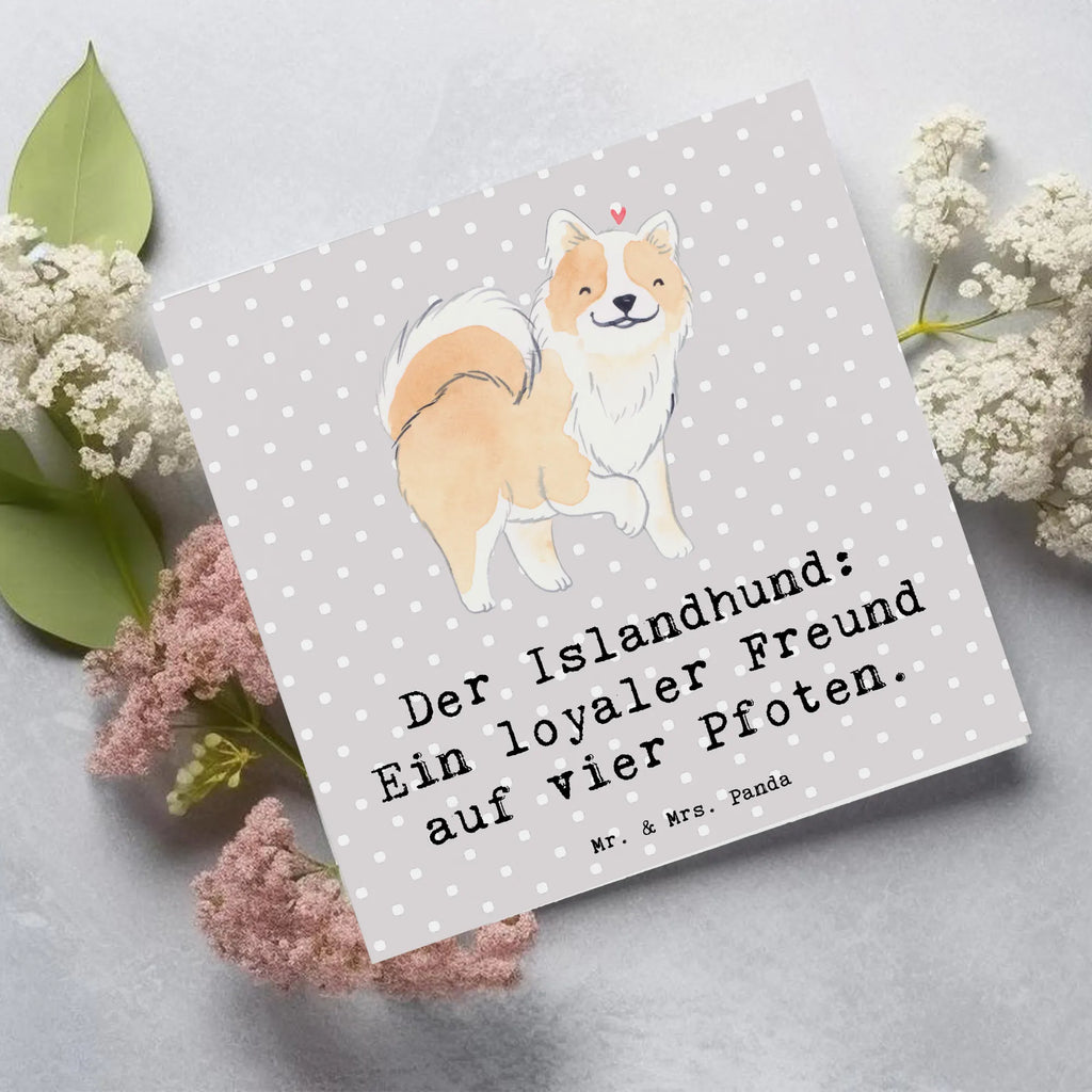 Deluxe Card Der Islandhund: Ein loyaler Freund auf vier Pfoten. Einladungskarte, Geburtstagskarte, Glückwunschkarte, Karte, Grußkarte, Hochzeitskarte, Hochwertige Grußkarte, Hochwertige Klappkarte, Klappkarte, Hund, Hunderasse, Rassehund, Hundebesitzer, Geschenk, Tierfreund, Schenken, Welpe