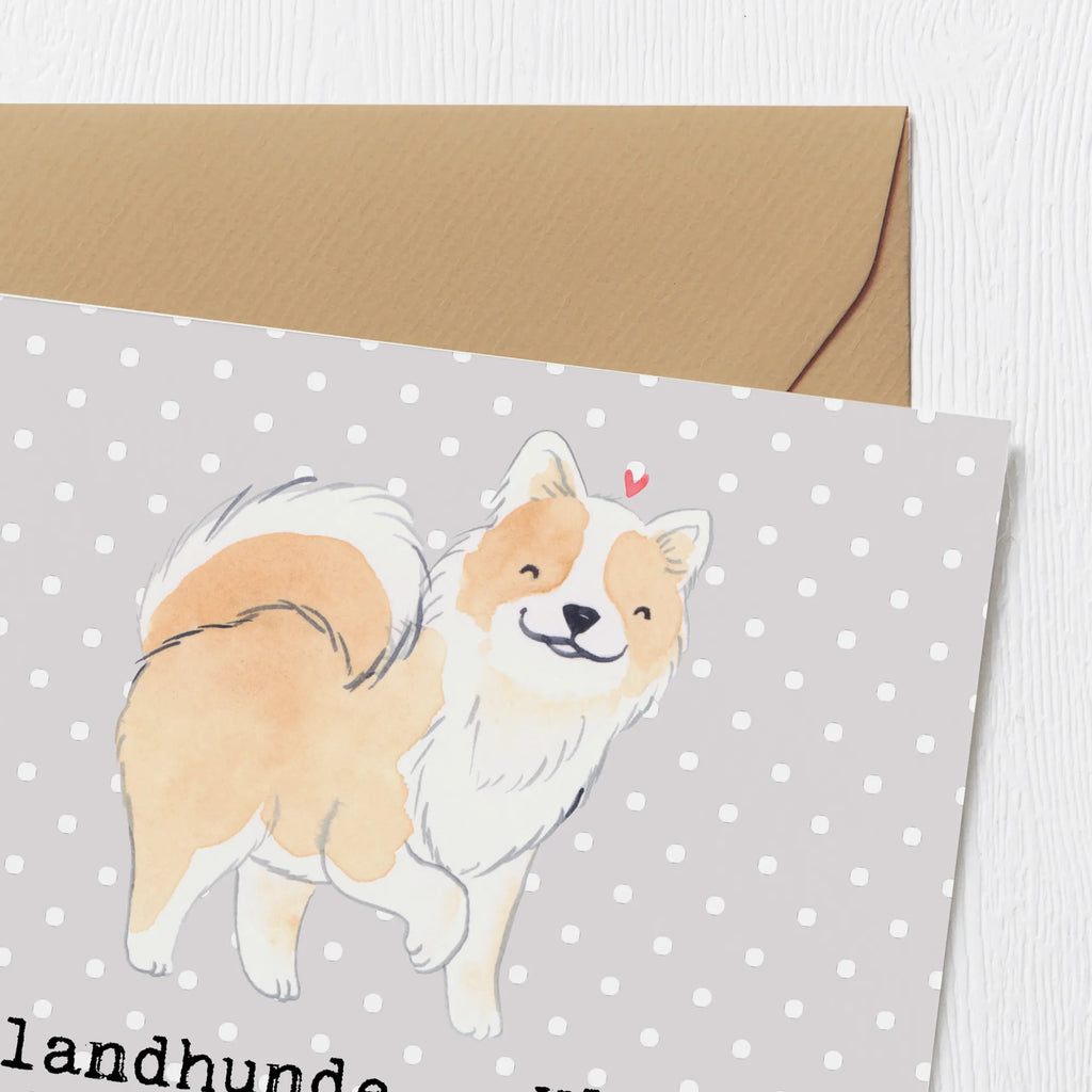 Deluxe Card Islandhunde - Kleine Hunde mit großer Persönlichkeit und Charme Hochwertige Klappkarte, Glückwunschkarte, Klappkarte, Hochwertige Grußkarte, Geburtstagskarte, Karte, Grußkarte, Hochzeitskarte, Einladungskarte, Hund, Hunderasse, Rassehund, Hundebesitzer, Geschenk, Tierfreund, Schenken, Welpe