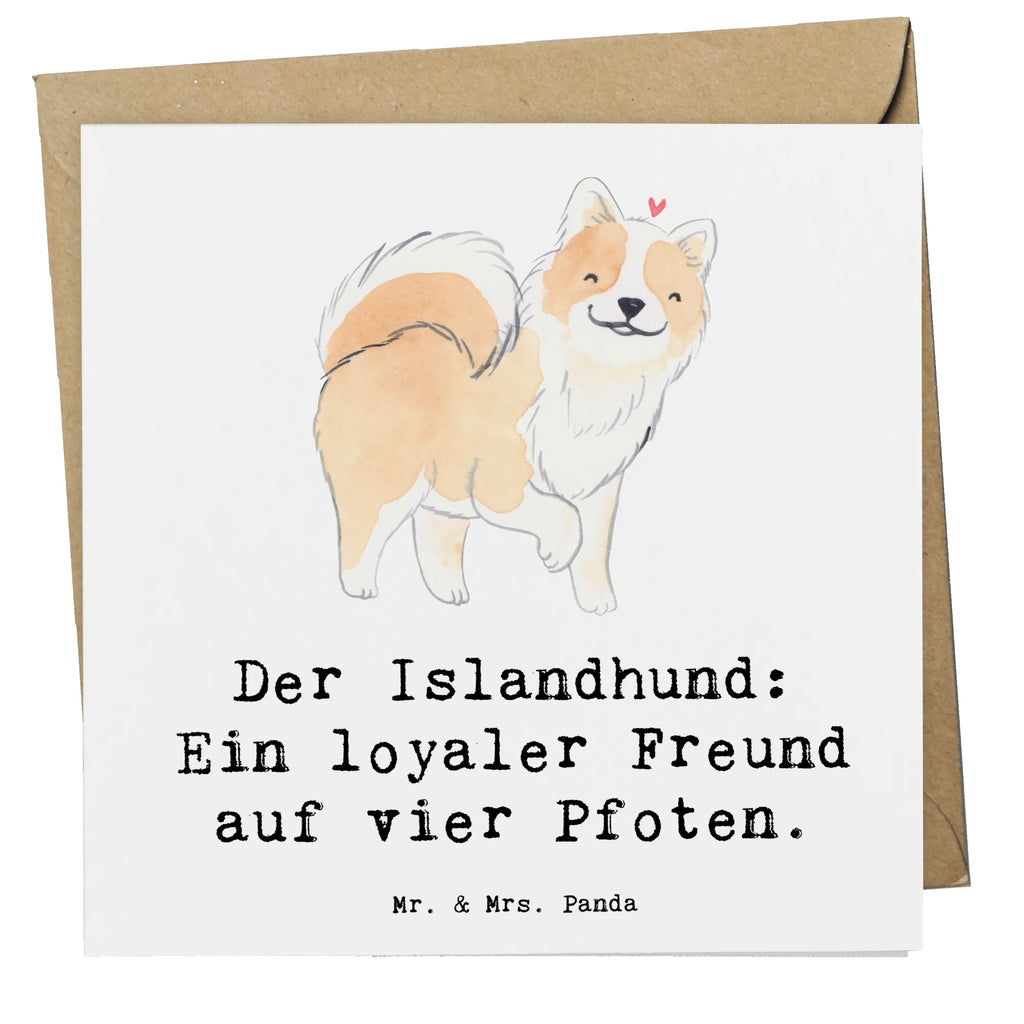 Deluxe Card Der Islandhund: Ein loyaler Freund auf vier Pfoten. Einladungskarte, Geburtstagskarte, Glückwunschkarte, Karte, Grußkarte, Hochzeitskarte, Hochwertige Grußkarte, Hochwertige Klappkarte, Klappkarte, Hund, Hunderasse, Rassehund, Hundebesitzer, Geschenk, Tierfreund, Schenken, Welpe
