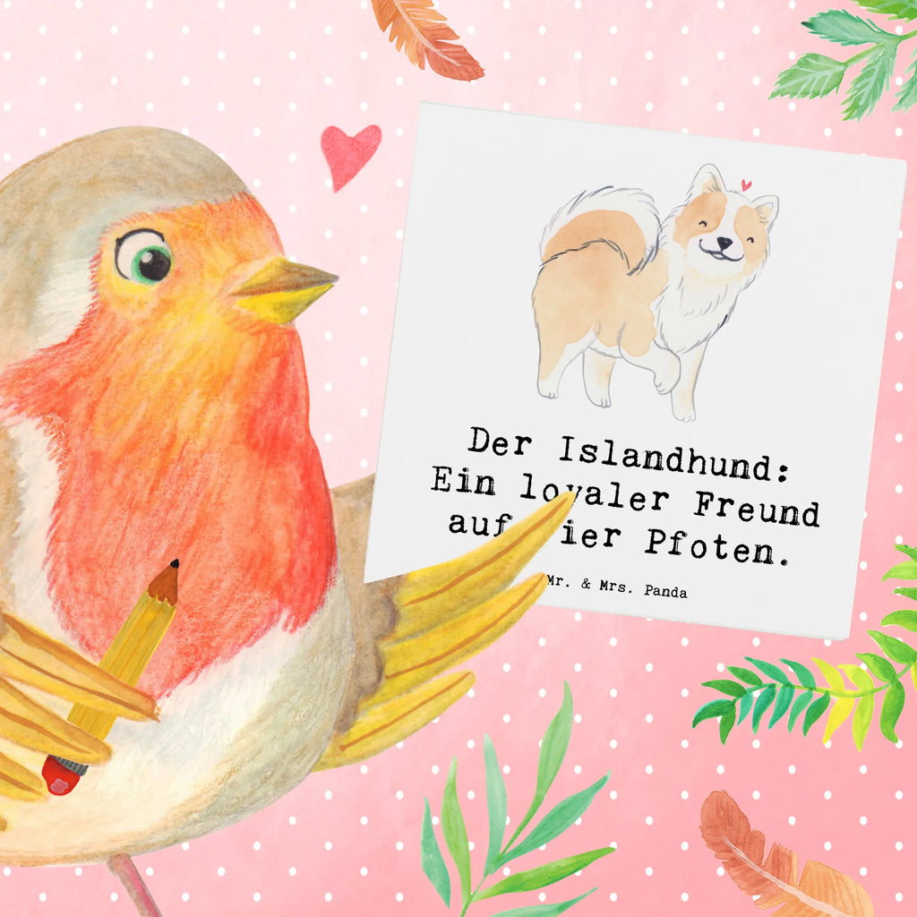 Deluxe Card Der Islandhund: Ein loyaler Freund auf vier Pfoten. Einladungskarte, Geburtstagskarte, Glückwunschkarte, Karte, Grußkarte, Hochzeitskarte, Hochwertige Grußkarte, Hochwertige Klappkarte, Klappkarte, Hund, Hunderasse, Rassehund, Hundebesitzer, Geschenk, Tierfreund, Schenken, Welpe