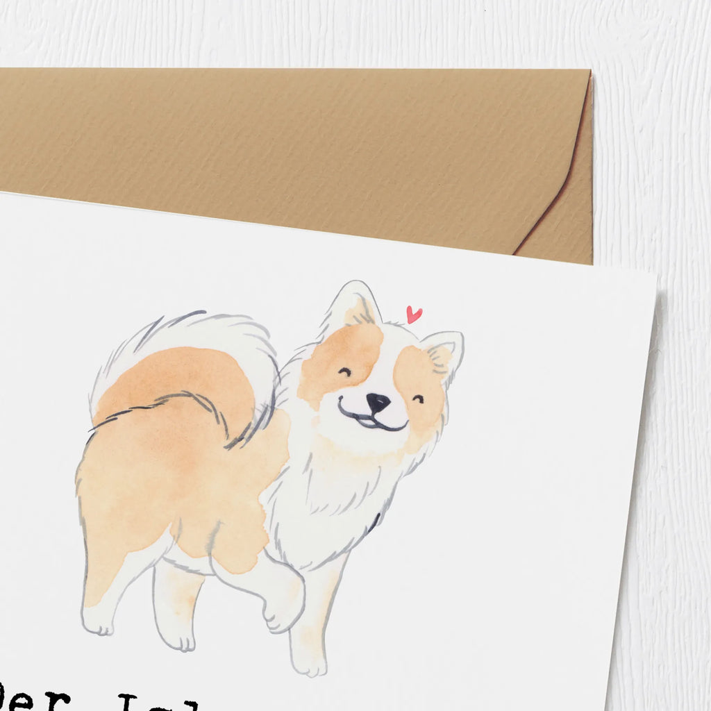 Deluxe Card Der Islandhund: Ein loyaler Freund auf vier Pfoten. Einladungskarte, Geburtstagskarte, Glückwunschkarte, Karte, Grußkarte, Hochzeitskarte, Hochwertige Grußkarte, Hochwertige Klappkarte, Klappkarte, Hund, Hunderasse, Rassehund, Hundebesitzer, Geschenk, Tierfreund, Schenken, Welpe