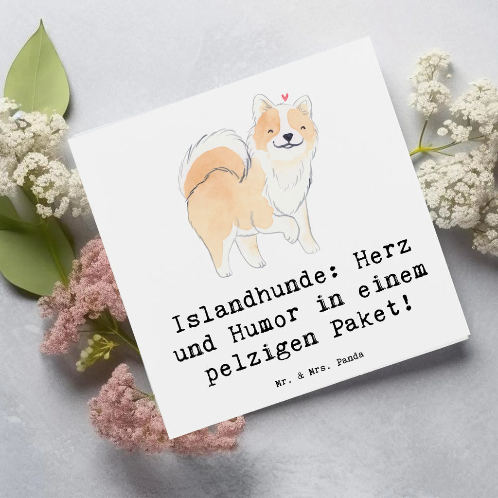 Deluxe Karte Islandhund Freude Karte, Hochzeitskarte, Grußkarte, Hochwertige Grußkarte, Klappkarte, Einladungskarte, Geburtstagskarte, Hochwertige Klappkarte, Glückwunschkarte, Hund, Hunderasse, Rassehund, Hundebesitzer, Geschenk, Tierfreund, Schenken, Welpe