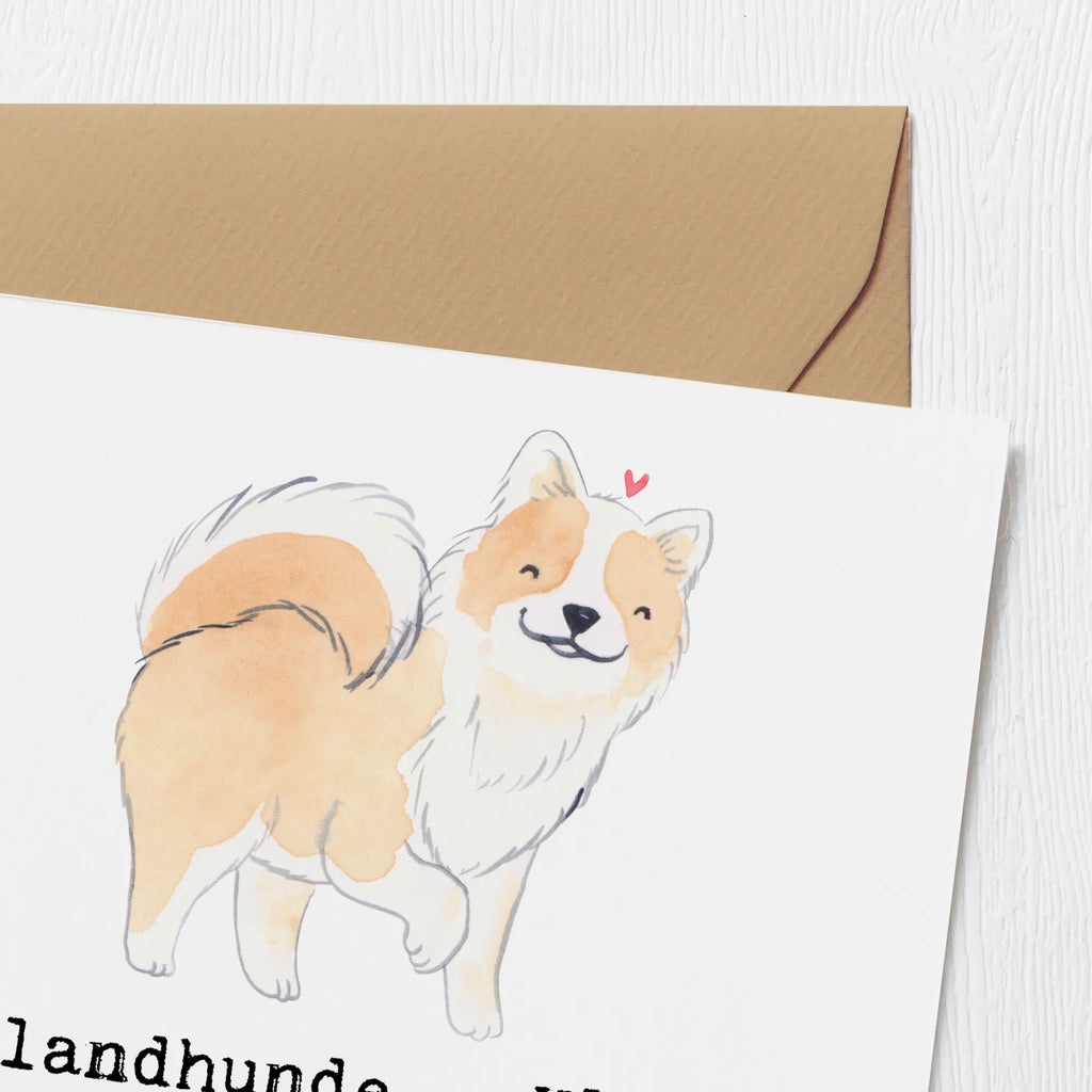 Deluxe Card Islandhunde - Kleine Hunde mit großer Persönlichkeit und Charme Hochwertige Klappkarte, Glückwunschkarte, Klappkarte, Hochwertige Grußkarte, Geburtstagskarte, Karte, Grußkarte, Hochzeitskarte, Einladungskarte, Hund, Hunderasse, Rassehund, Hundebesitzer, Geschenk, Tierfreund, Schenken, Welpe