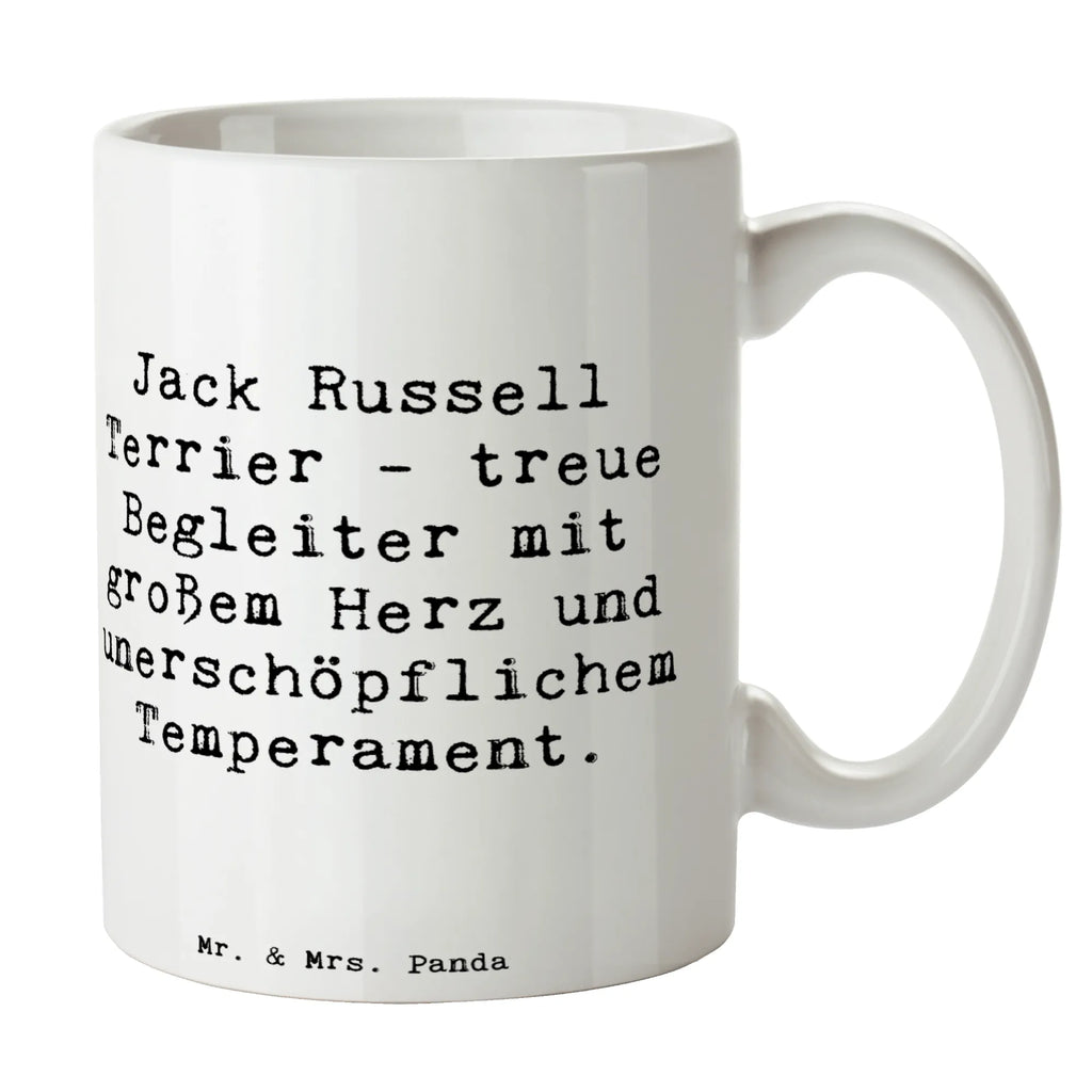 Mug Saying Jack Russell Terrier - treue Begleiter mit großem Herz und unerschöpflichem Temperament. Kaffeetasse, Teetasse, Tasse mit Zitaten, Porzellantasse, Bürotasse, Tasse mit Motiven, Geschenktasse, Keramiktasse, Tasse, Hund, Hunderasse, Rassehund, Hundebesitzer, Geschenk, Tierfreund, Schenken, Welpe