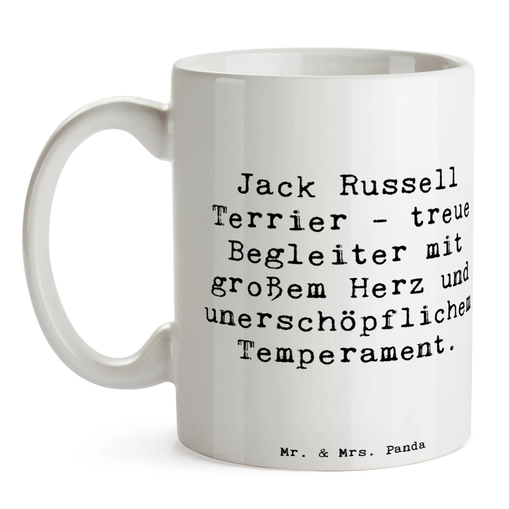 Mug Saying Jack Russell Terrier - treue Begleiter mit großem Herz und unerschöpflichem Temperament. Kaffeetasse, Teetasse, Tasse mit Zitaten, Porzellantasse, Bürotasse, Tasse mit Motiven, Geschenktasse, Keramiktasse, Tasse, Hund, Hunderasse, Rassehund, Hundebesitzer, Geschenk, Tierfreund, Schenken, Welpe