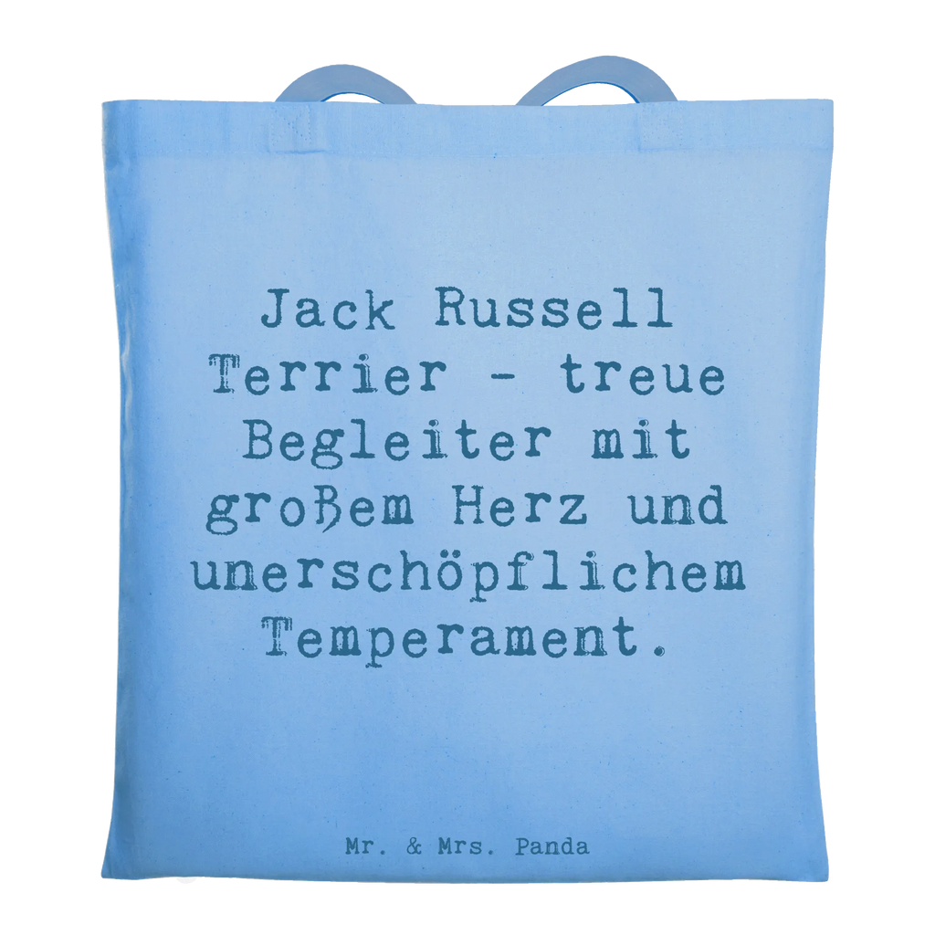 Tote bag Saying Jack Russell Terrier - treue Begleiter mit großem Herz und unerschöpflichem Temperament. Beuteltasche, Beutel, Einkaufstasche, Jutebeutel, Stoffbeutel, Tasche, Shopper, Umhängetasche, Strandtasche, Schultertasche, Stofftasche, Tragetasche, Badetasche, Jutetasche, Einkaufstüte, Laptoptasche, Hund, Hunderasse, Rassehund, Hundebesitzer, Geschenk, Tierfreund, Schenken, Welpe