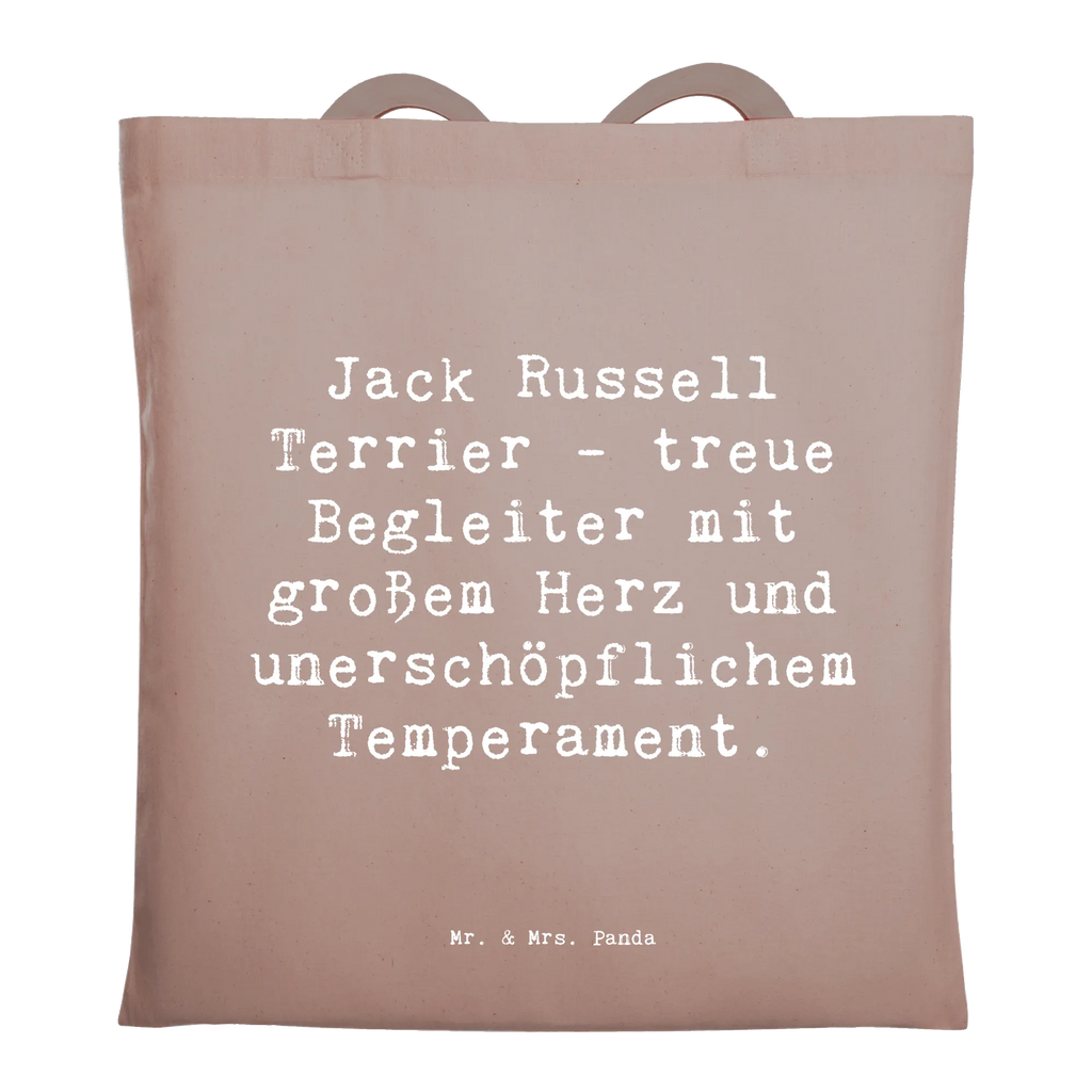 Tote bag Saying Jack Russell Terrier - treue Begleiter mit großem Herz und unerschöpflichem Temperament. Beuteltasche, Beutel, Einkaufstasche, Jutebeutel, Stoffbeutel, Tasche, Shopper, Umhängetasche, Strandtasche, Schultertasche, Stofftasche, Tragetasche, Badetasche, Jutetasche, Einkaufstüte, Laptoptasche, Hund, Hunderasse, Rassehund, Hundebesitzer, Geschenk, Tierfreund, Schenken, Welpe