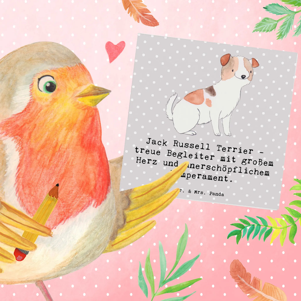 Deluxe Karte Jack Russell Terrier - treue Begleiter mit großem Herz und unerschöpflichem Temperament. Grußkarte, Geburtstagskarte, Karte, Hochwertige Grußkarte, Klappkarte, Glückwunschkarte, Hochwertige Klappkarte, Hochzeitskarte, Einladungskarte, Hund, Hunderasse, Rassehund, Hundebesitzer, Geschenk, Tierfreund, Schenken, Welpe