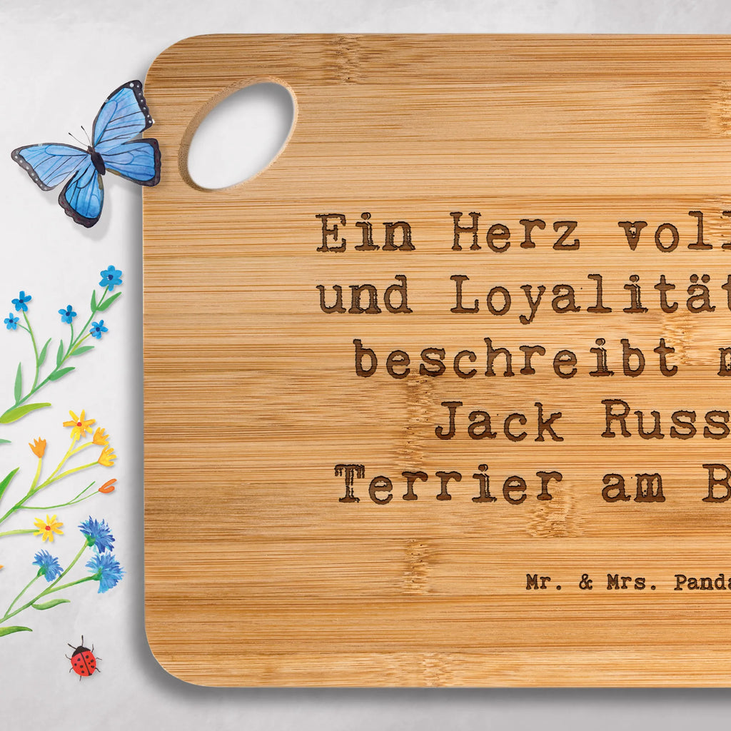 Serving board Saying Ein Herz voller Mut und Loyalität - das beschreibt meinen Jack Russell Terrier am Besten! cutting board, breakfast board, Board, Dog, dog breed, purebred dog, dog owner, gift, animal lover, giving, puppy